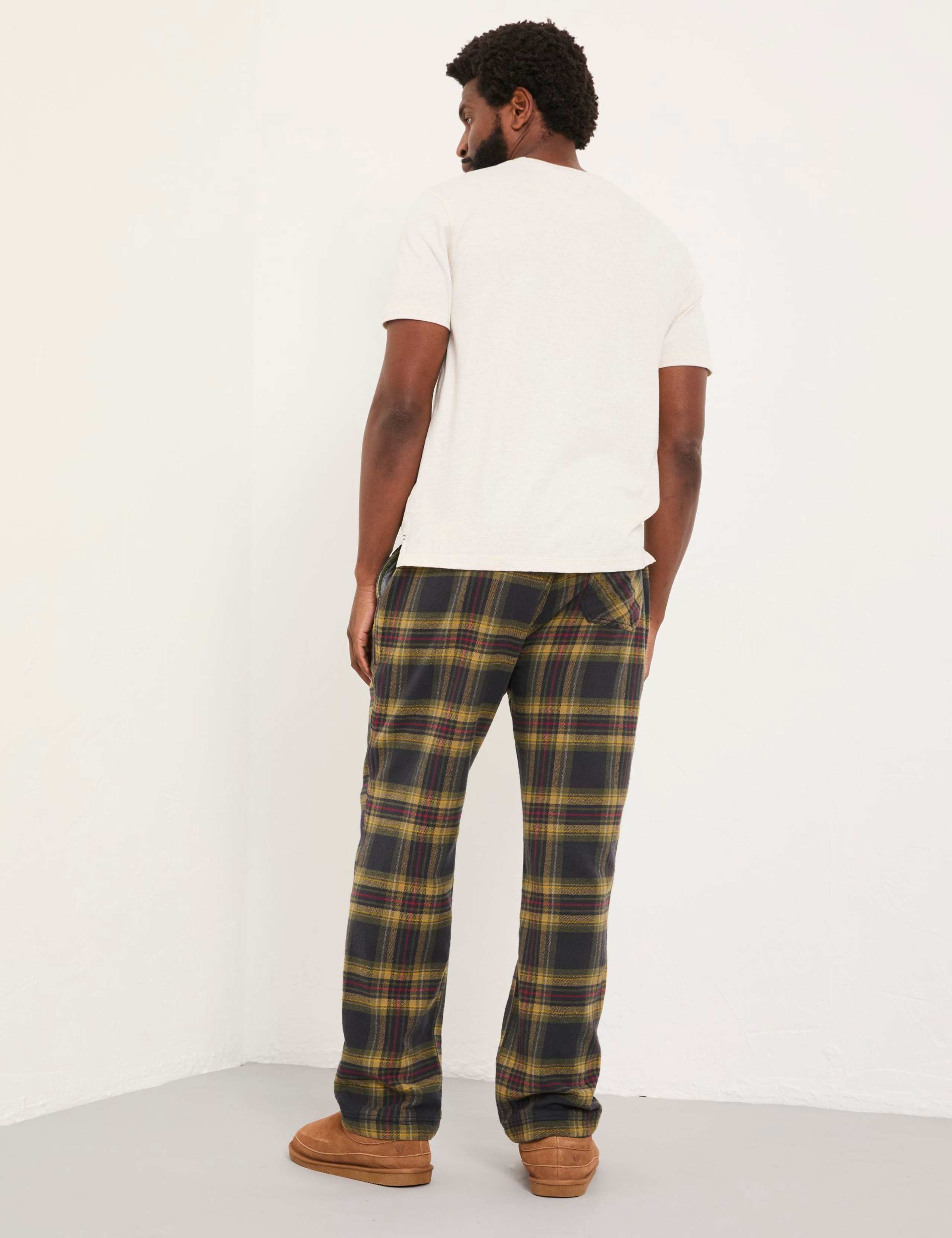 Pure Cotton Checked Pyjama Bottoms 4 of 6