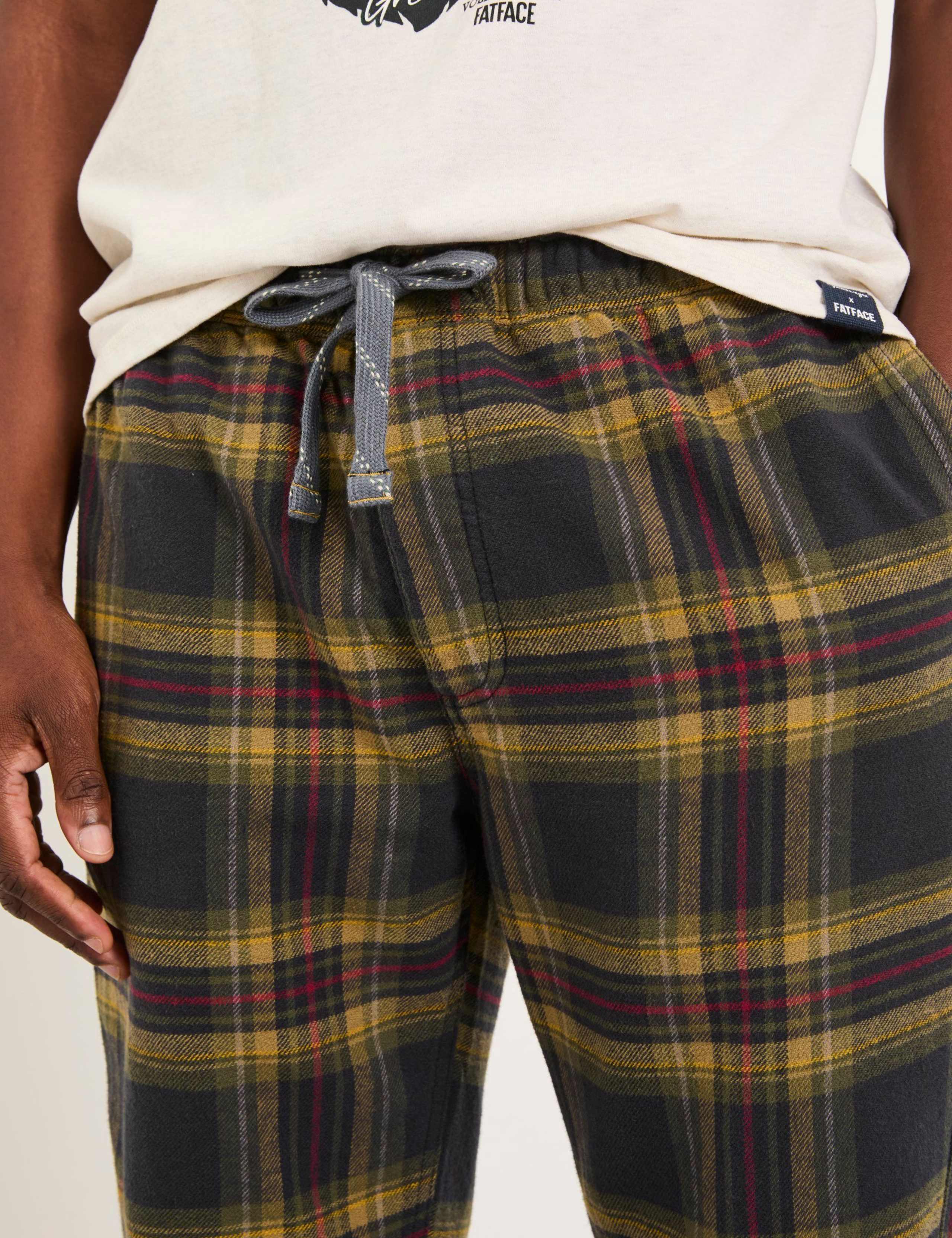 Pure Cotton Checked Pyjama Bottoms 6 of 6