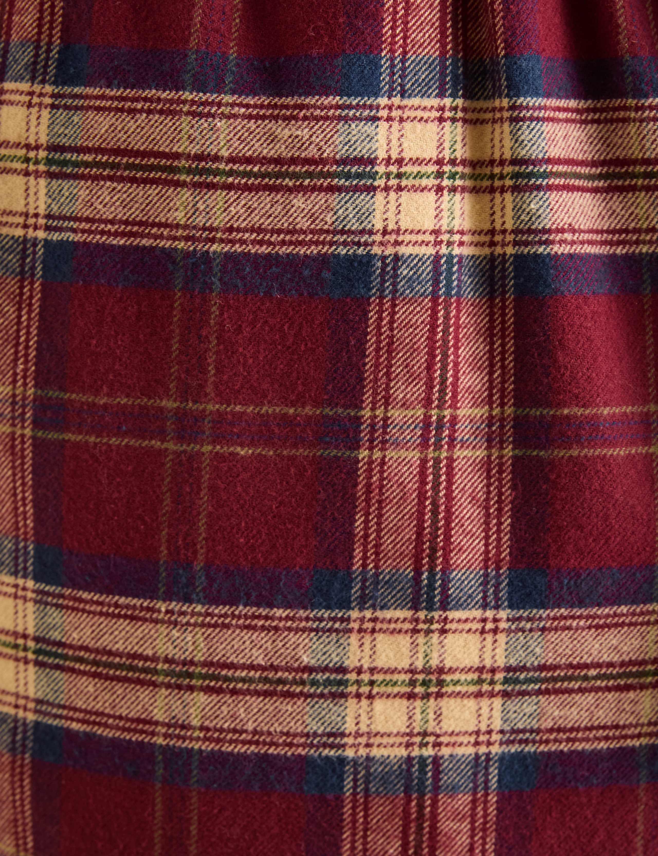 Pure Cotton Checked Pyjama Bottoms 7 of 7