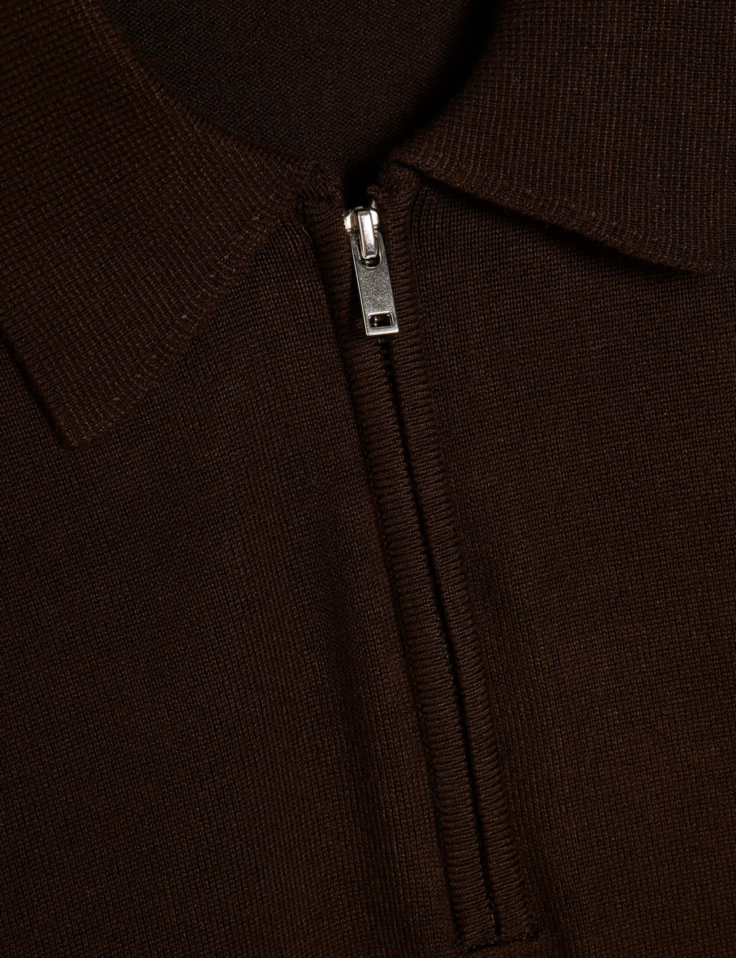 Slim Fit Half Zip Long Sleeve Polo Shirt 6 of 6