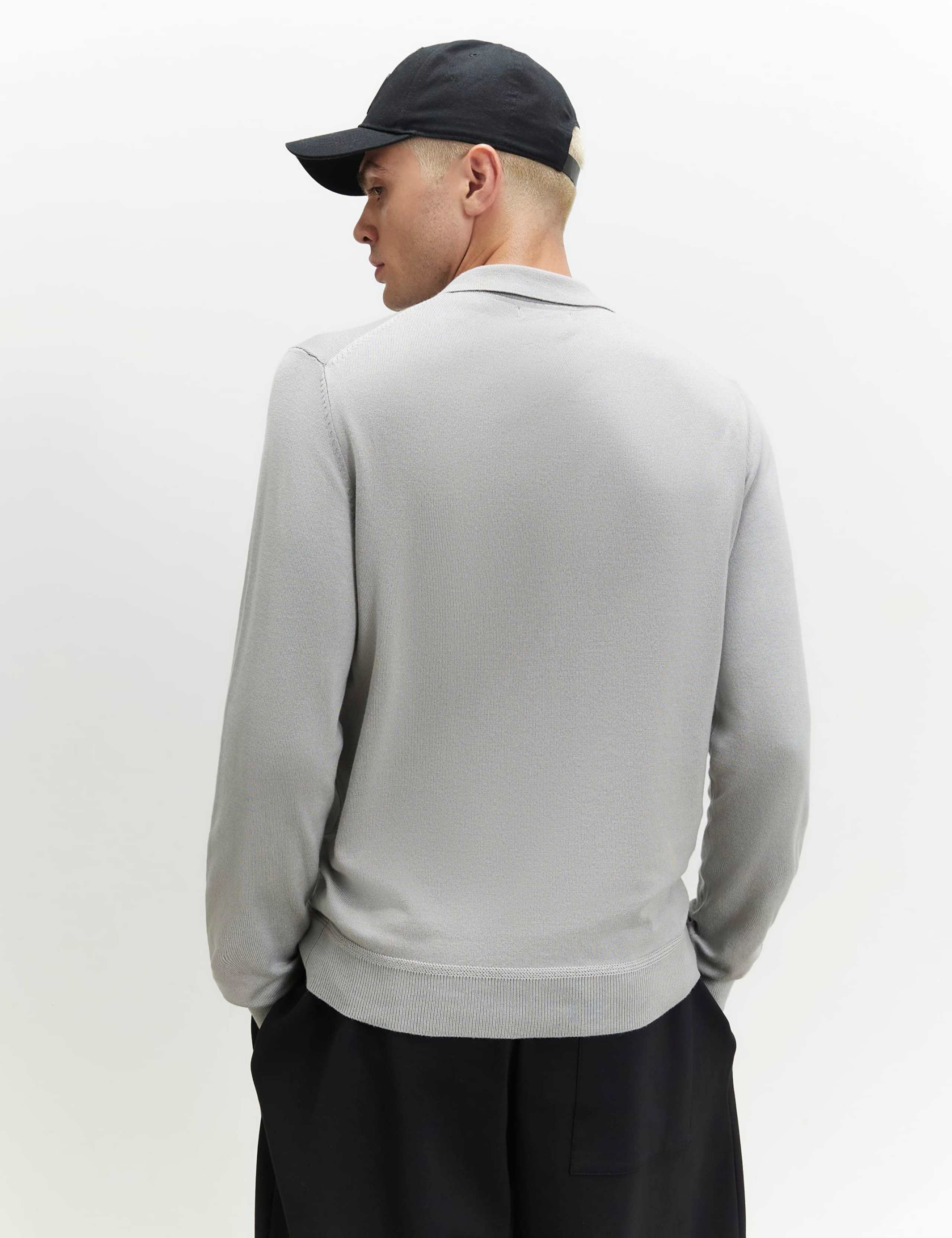 Slim Fit Half Zip Long Sleeve Polo Shirt 4 of 6