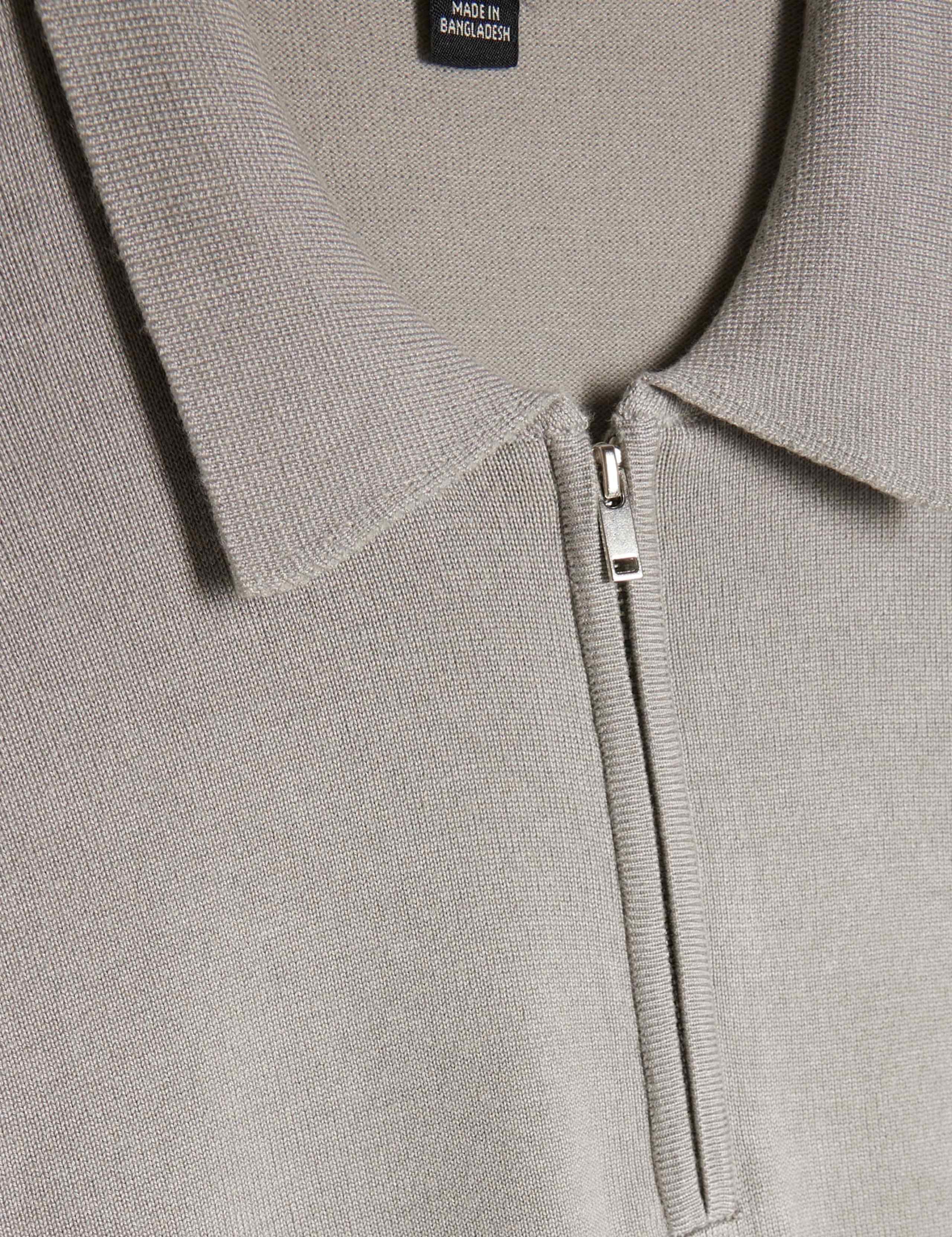 Slim Fit Half Zip Long Sleeve Polo Shirt 5 of 6