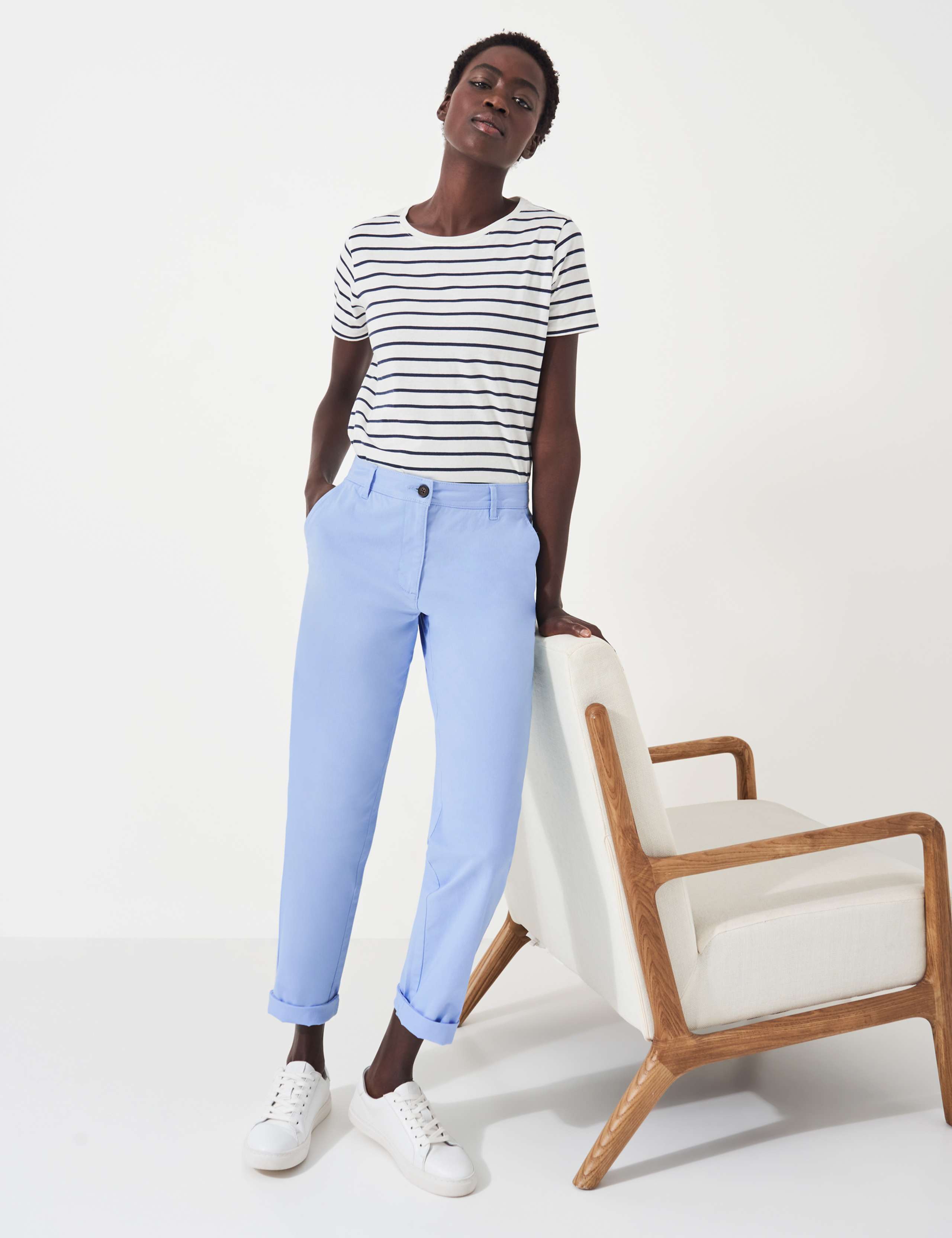 Cotton Rich Tapered Chinos 1 of 5