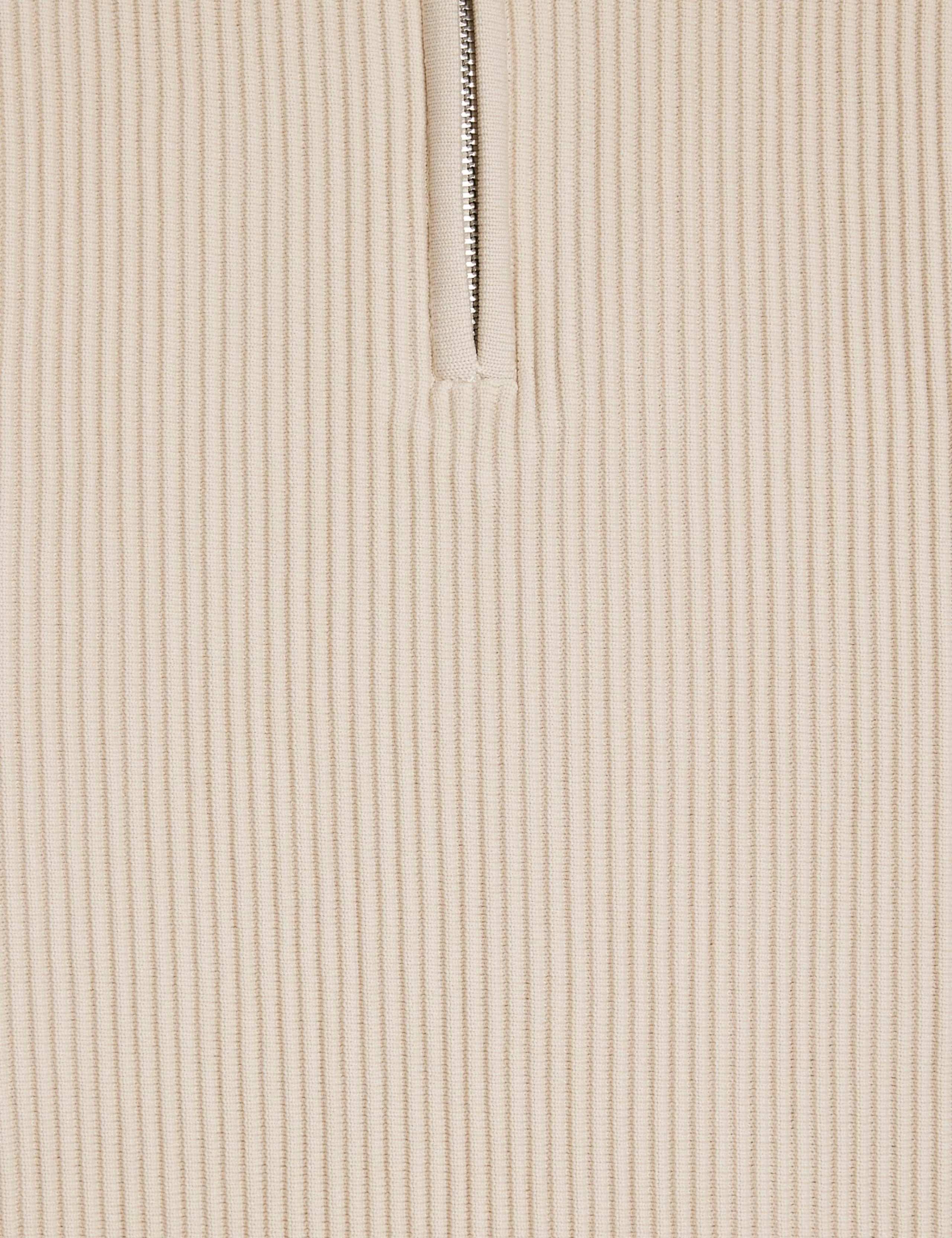 Ribbed Half Zip Knitted Polo Shirt 6 of 6