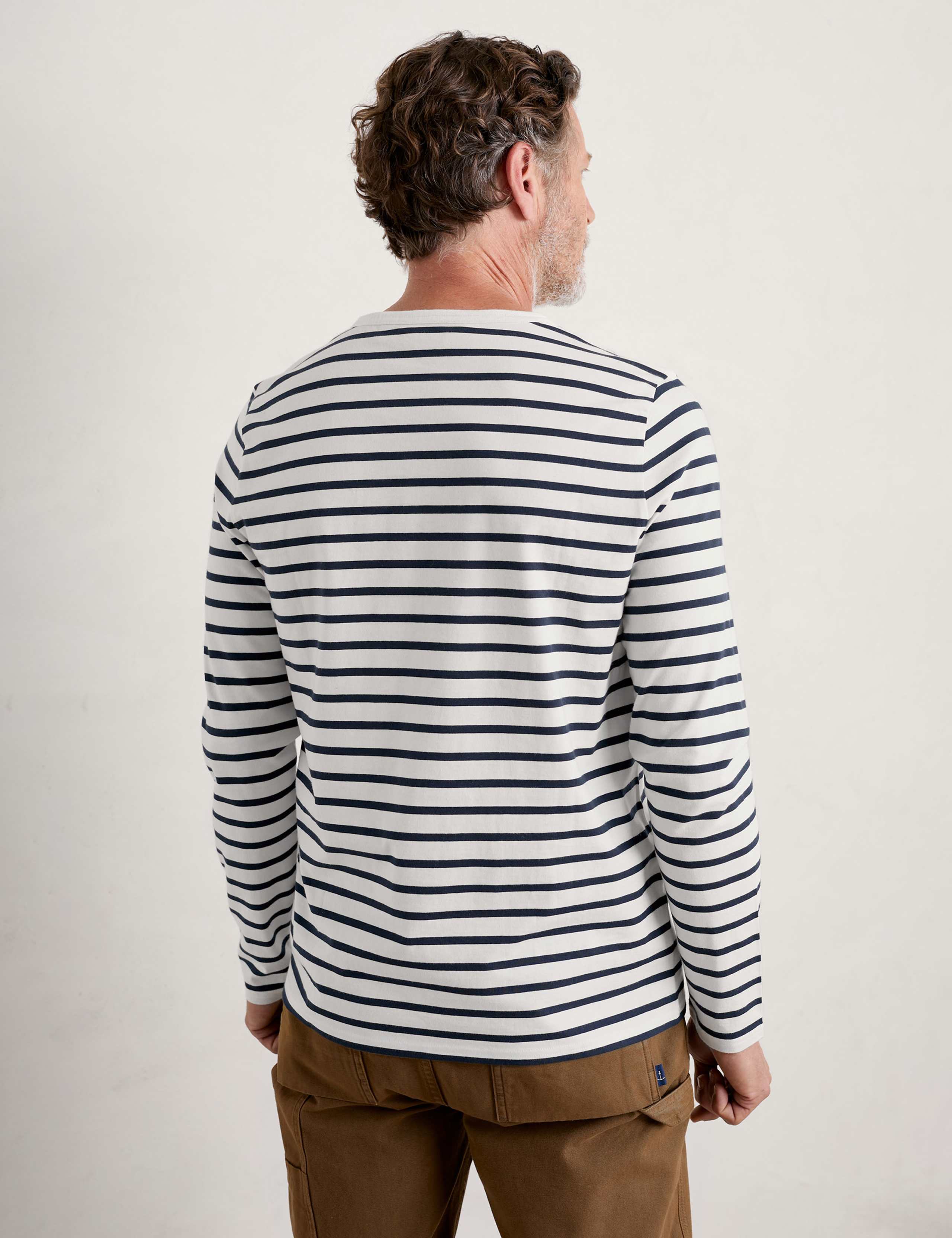 Cotton Striped Long Sleeve T-Shirt 4 of 5