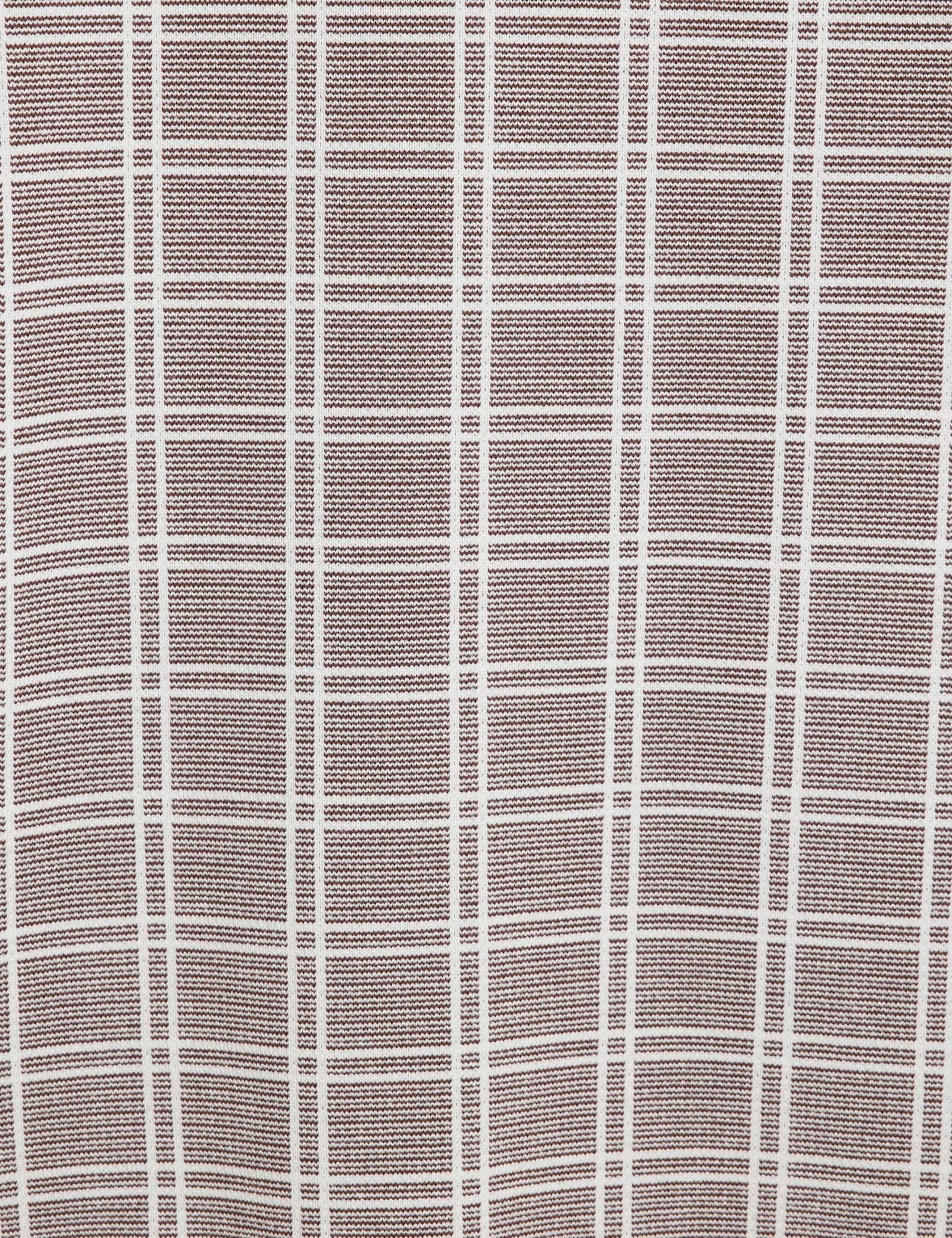 Checked Half Zip Knitted Polo Shirt 6 of 6