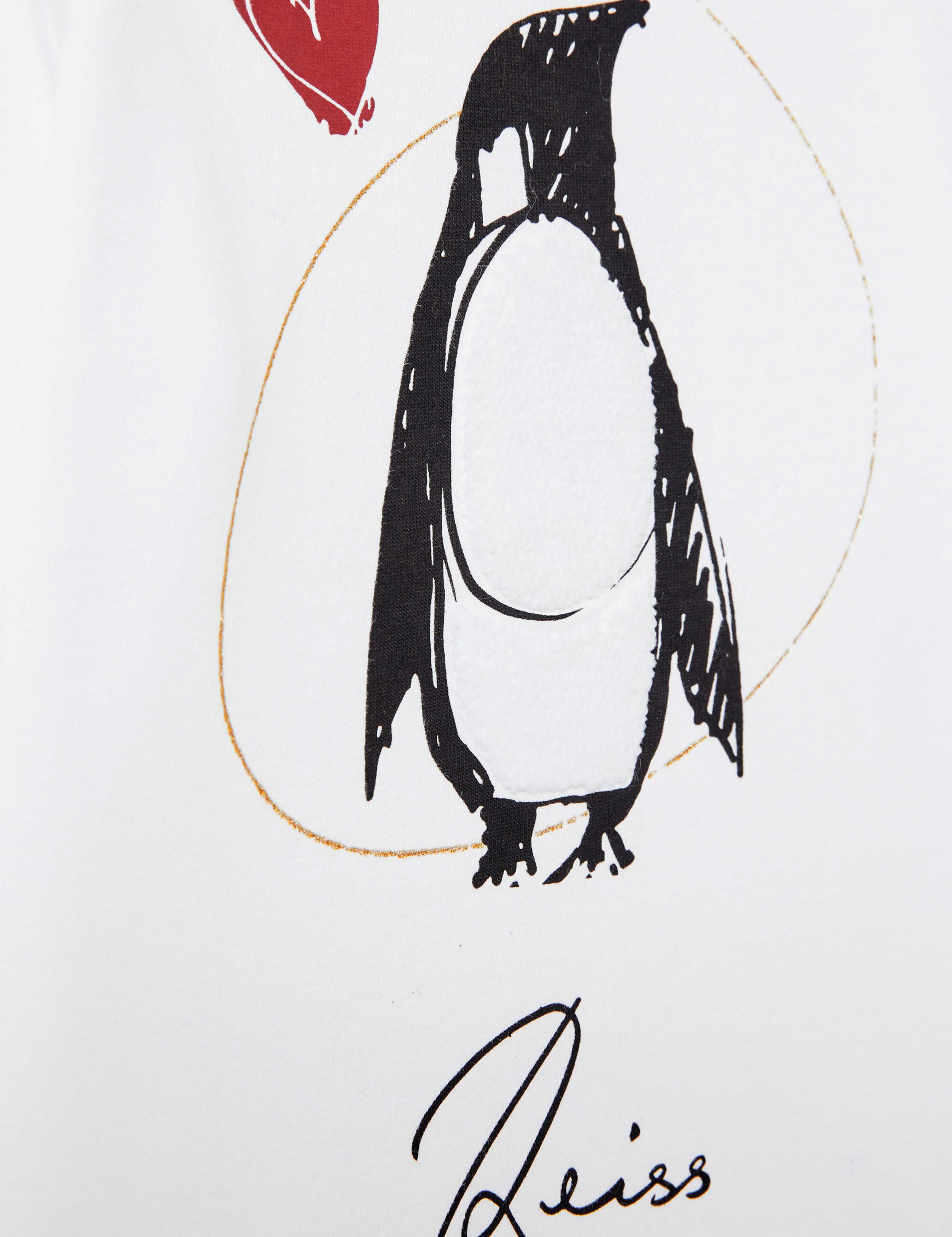 Pure Cotton Penguin Graphic Top (4-14 Yrs) 4 of 4
