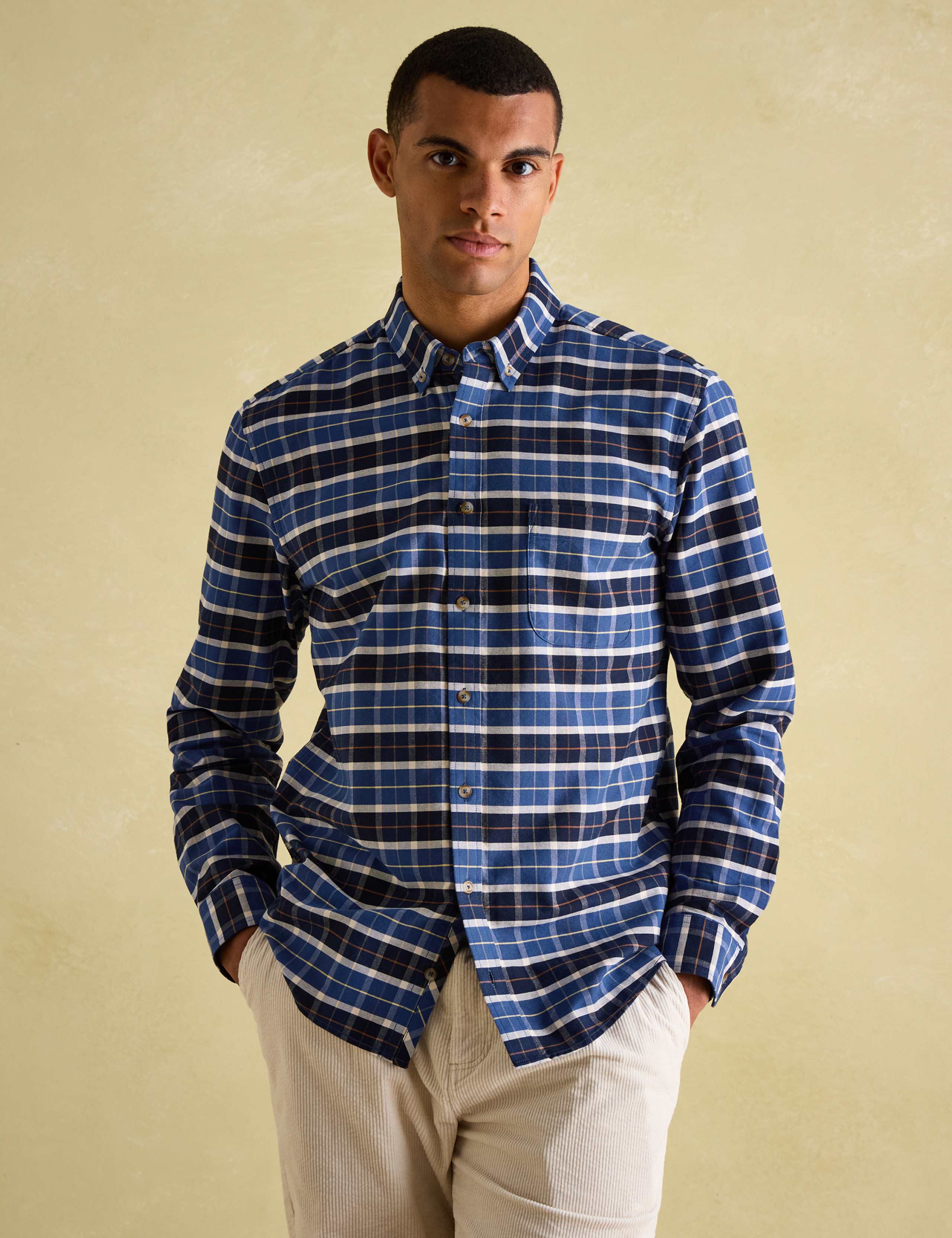 Pure Cotton Check Oxford Shirt 1 of 6