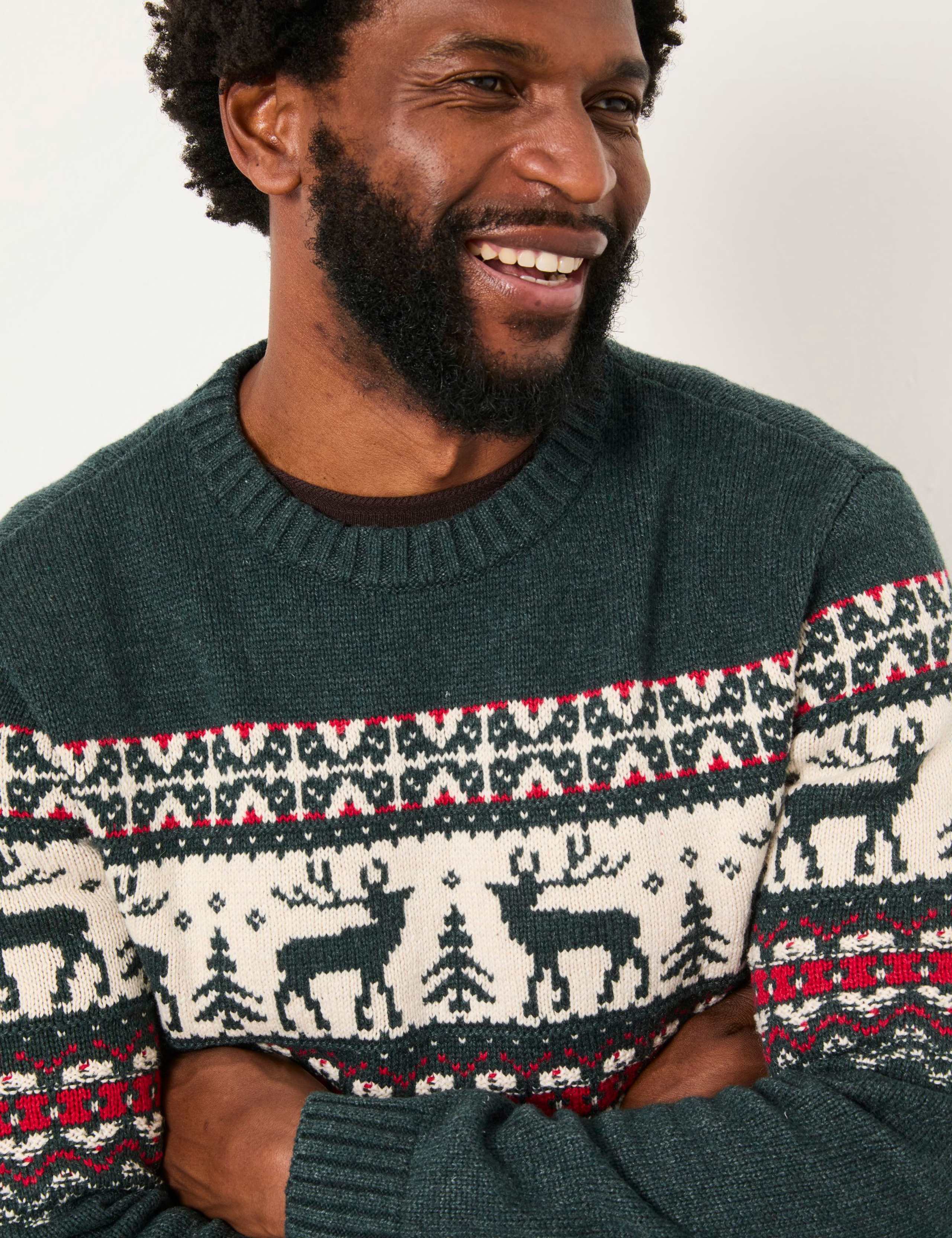 Cotton Rich Fair Isle Crew Neck Jumper 4 of 5