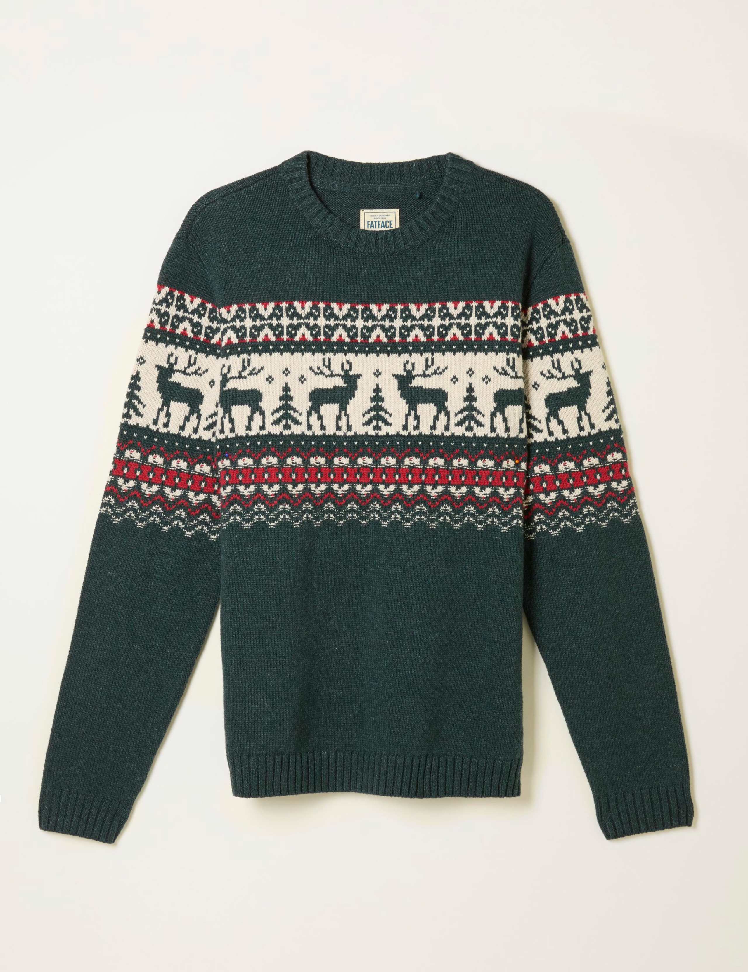 Cotton Rich Fair Isle Crew Neck Jumper 2 of 5
