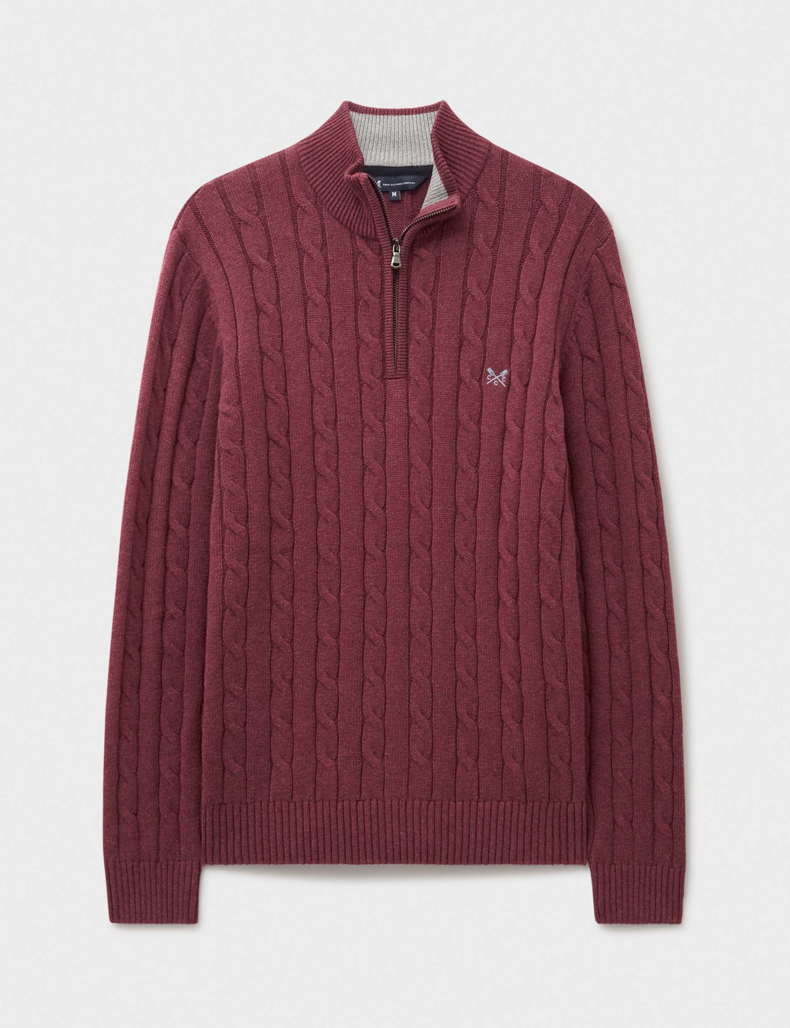 Pure Cotton Cable Knit Half Zip Jumper 2 of 5