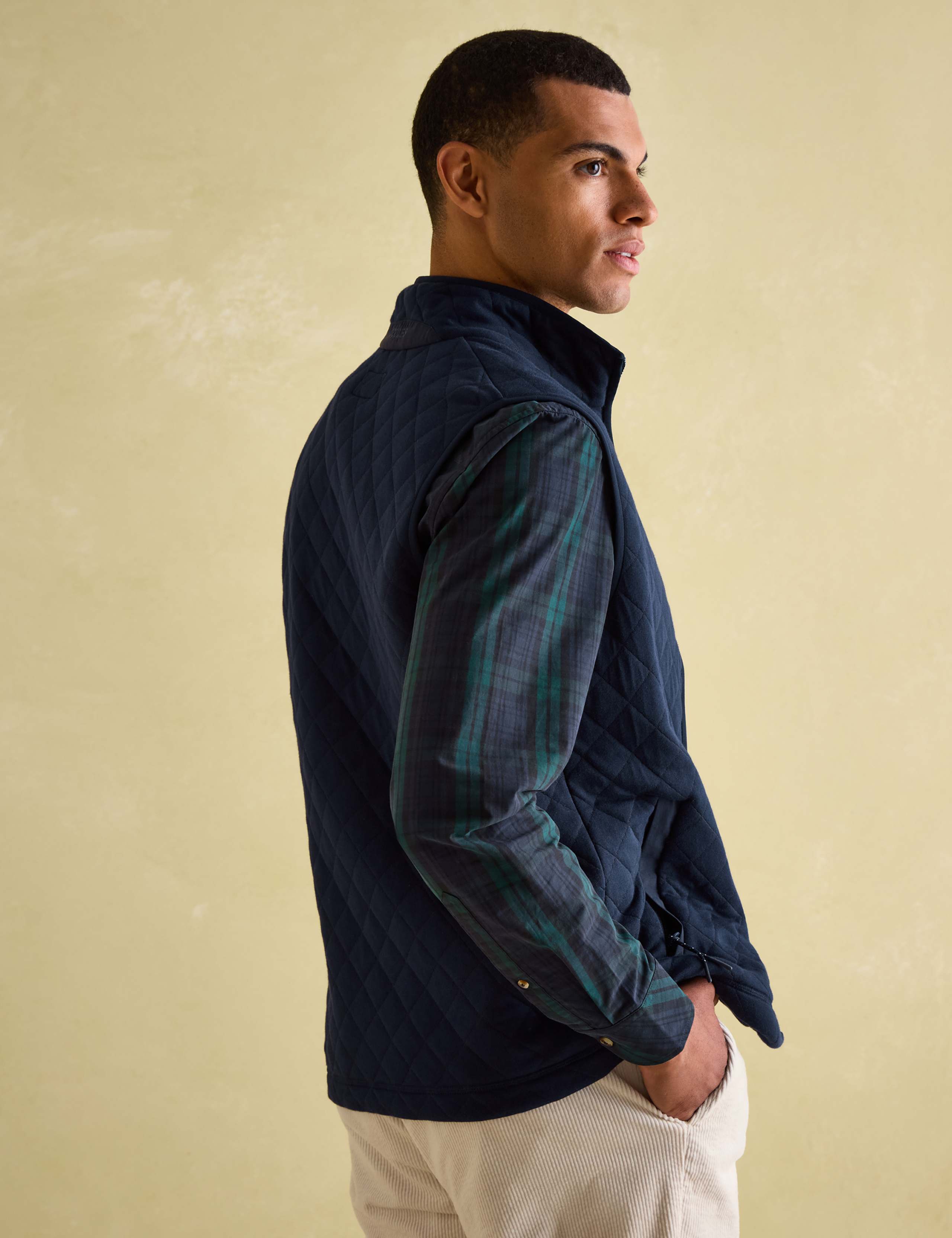 Cotton Blend Quilted Gilet 5 of 5