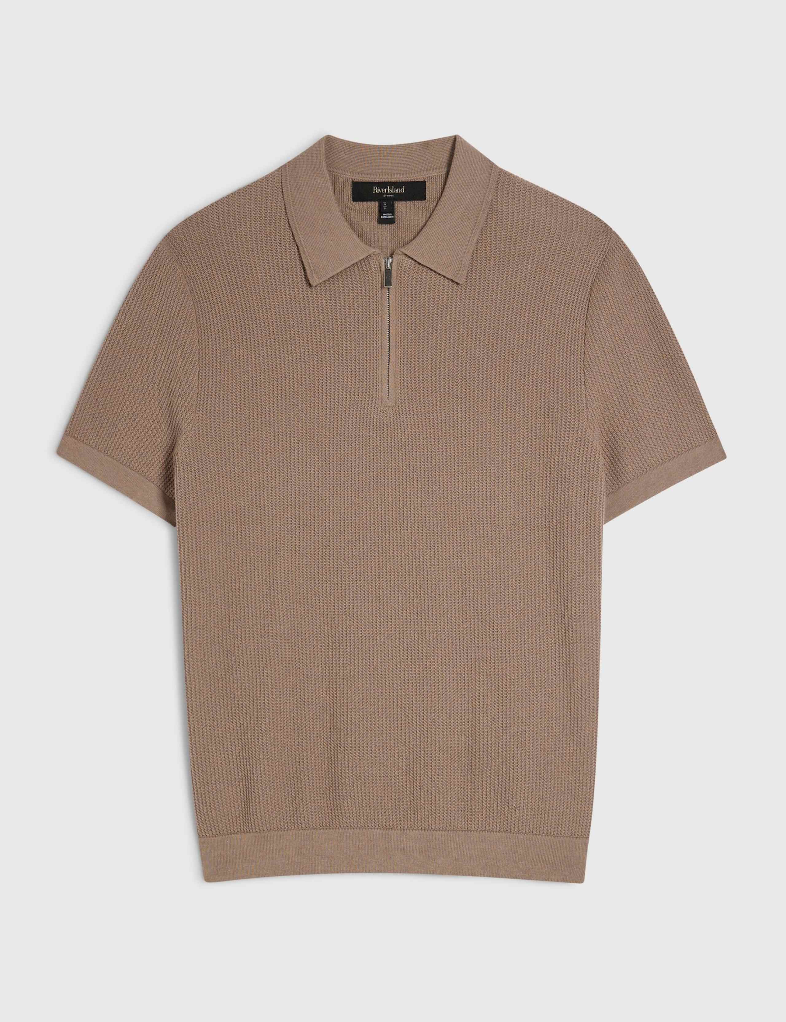 Pure Cotton Textured Knitted Polo Shirt 5 of 6