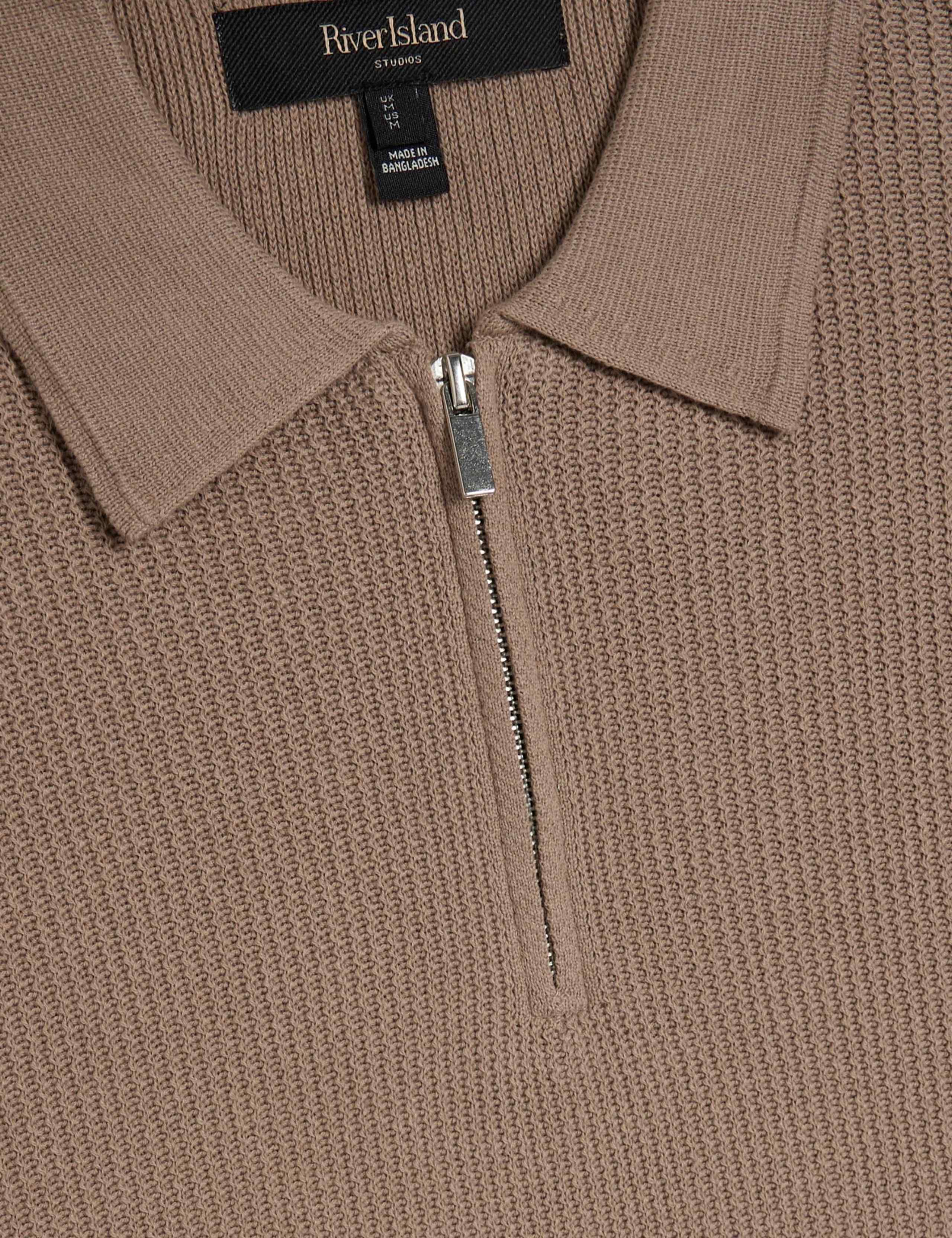 Pure Cotton Textured Knitted Polo Shirt 6 of 6