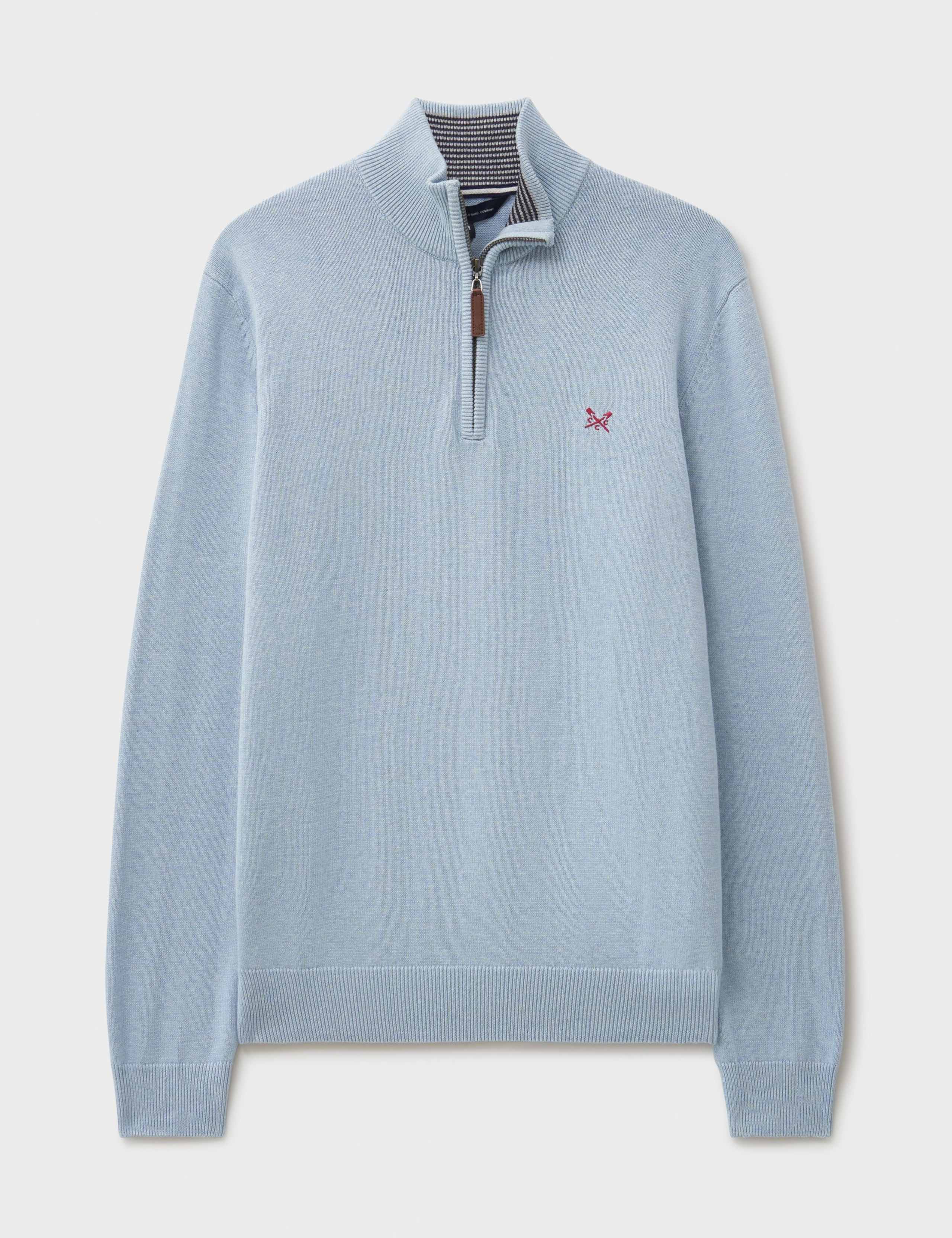 Pure Cotton Half Zip Jumper 2 of 5