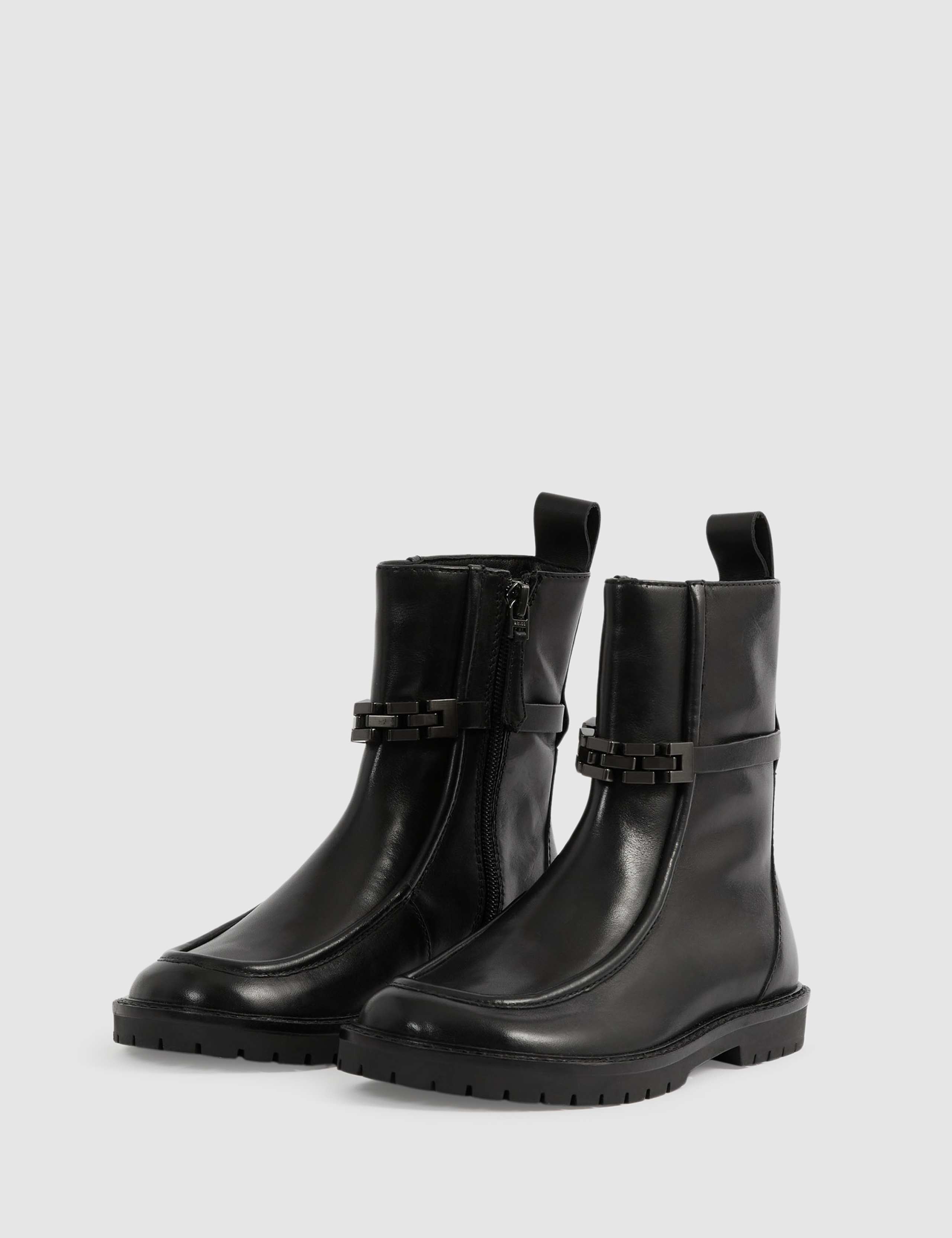 Kids' Leather Ankle Boots (11 Small - 3 Large) 2 of 4