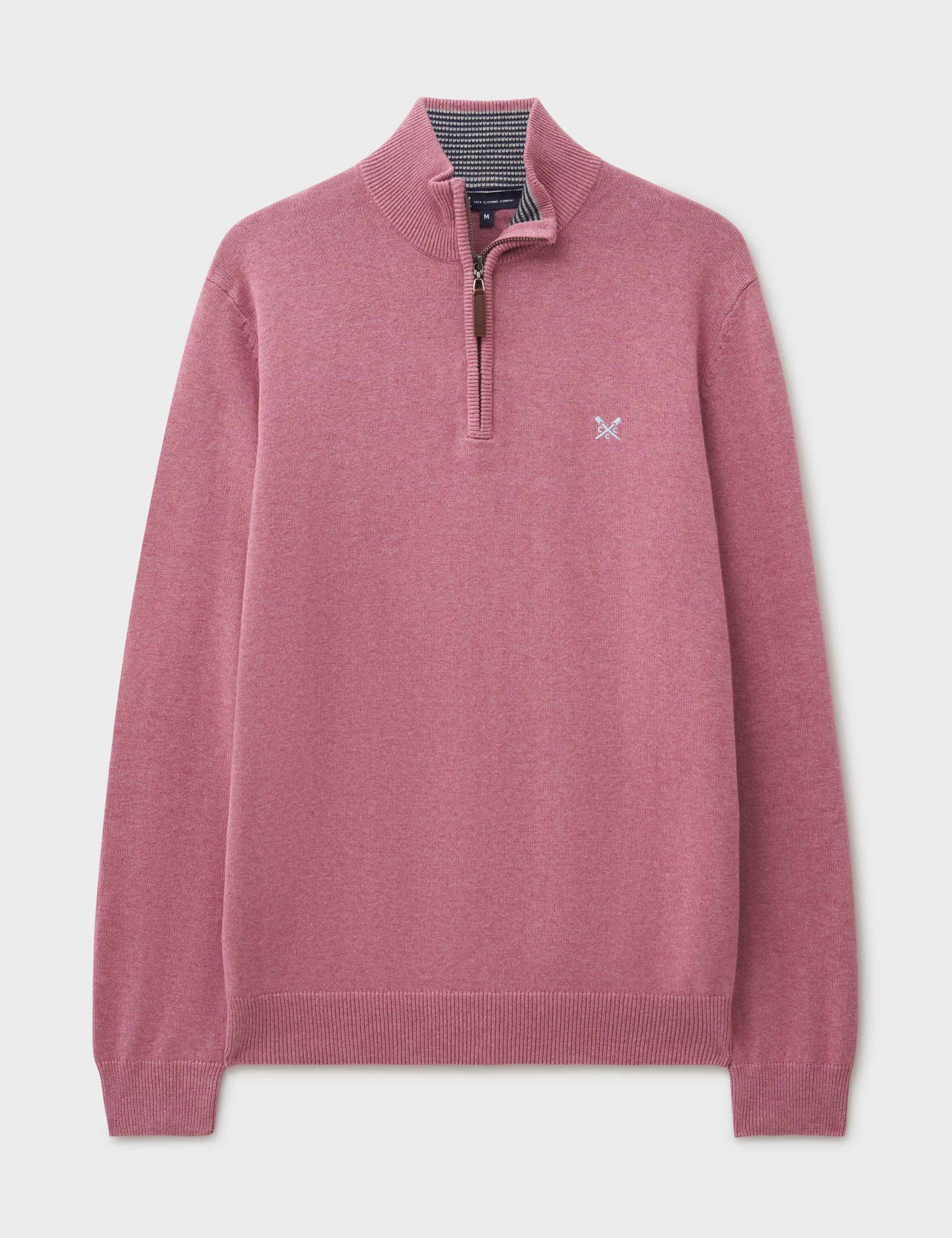 Pure Cotton Half Zip Jumper 2 of 5