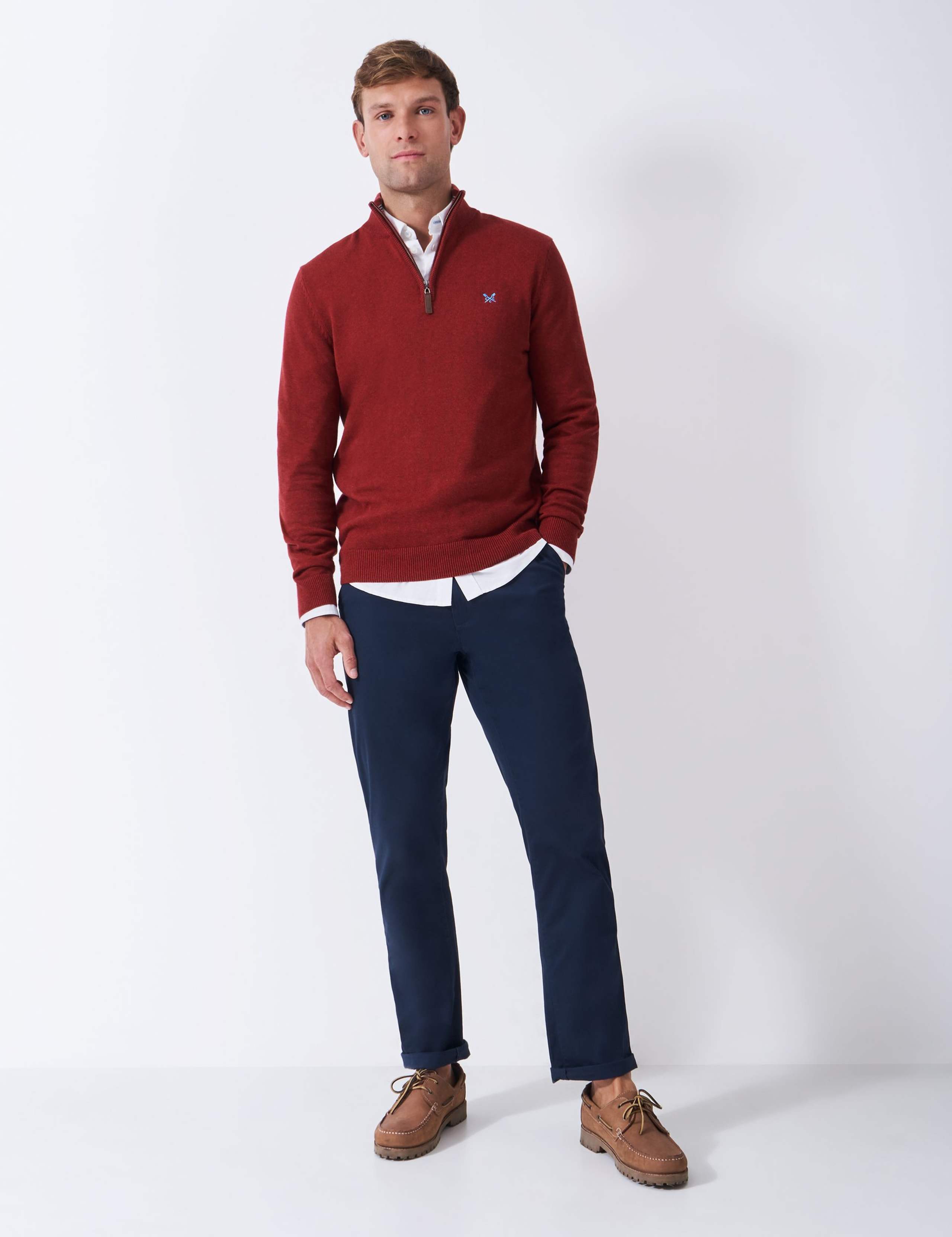 Pure Cotton Half Zip Jumper 4 of 5