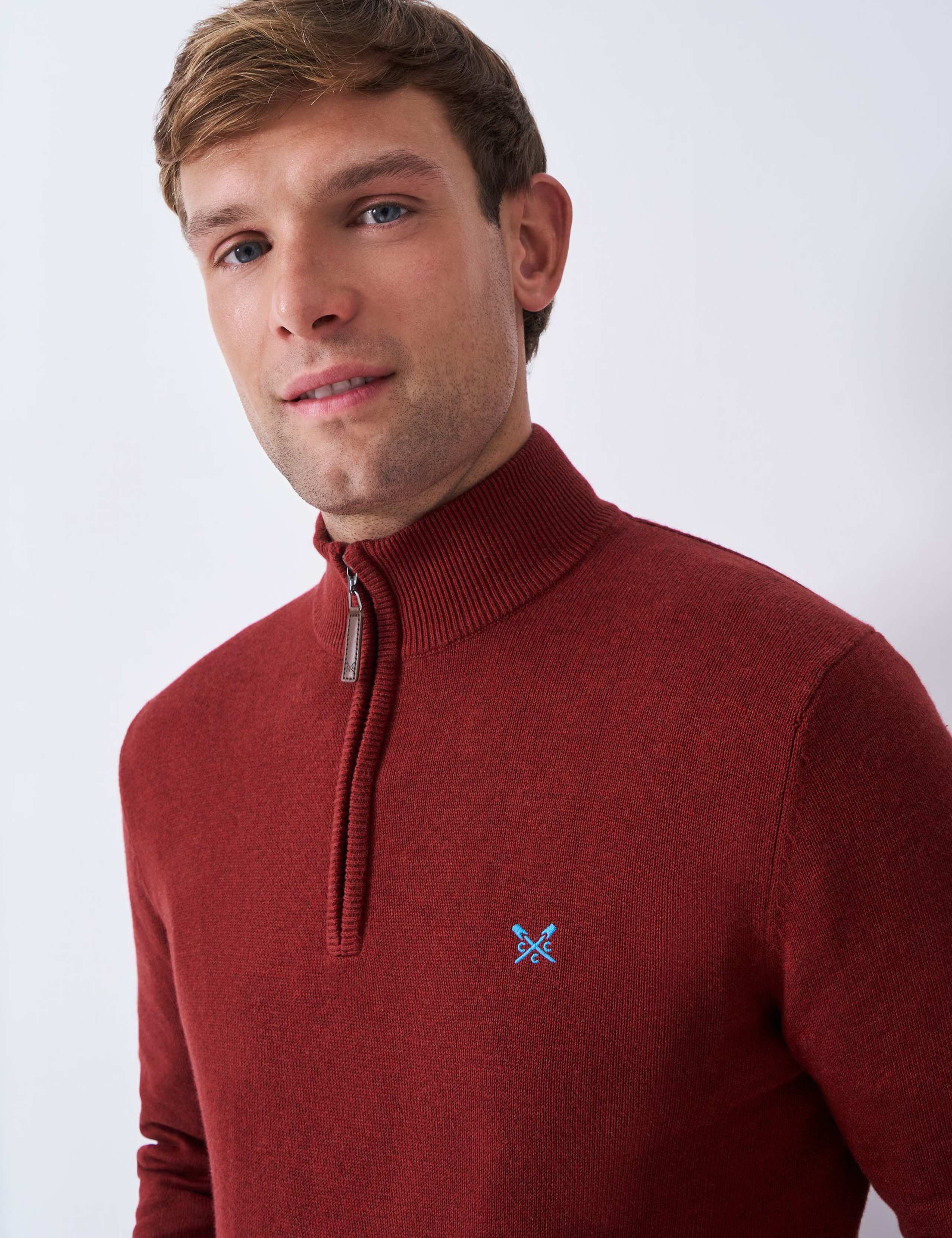 Pure Cotton Half Zip Jumper 5 of 5