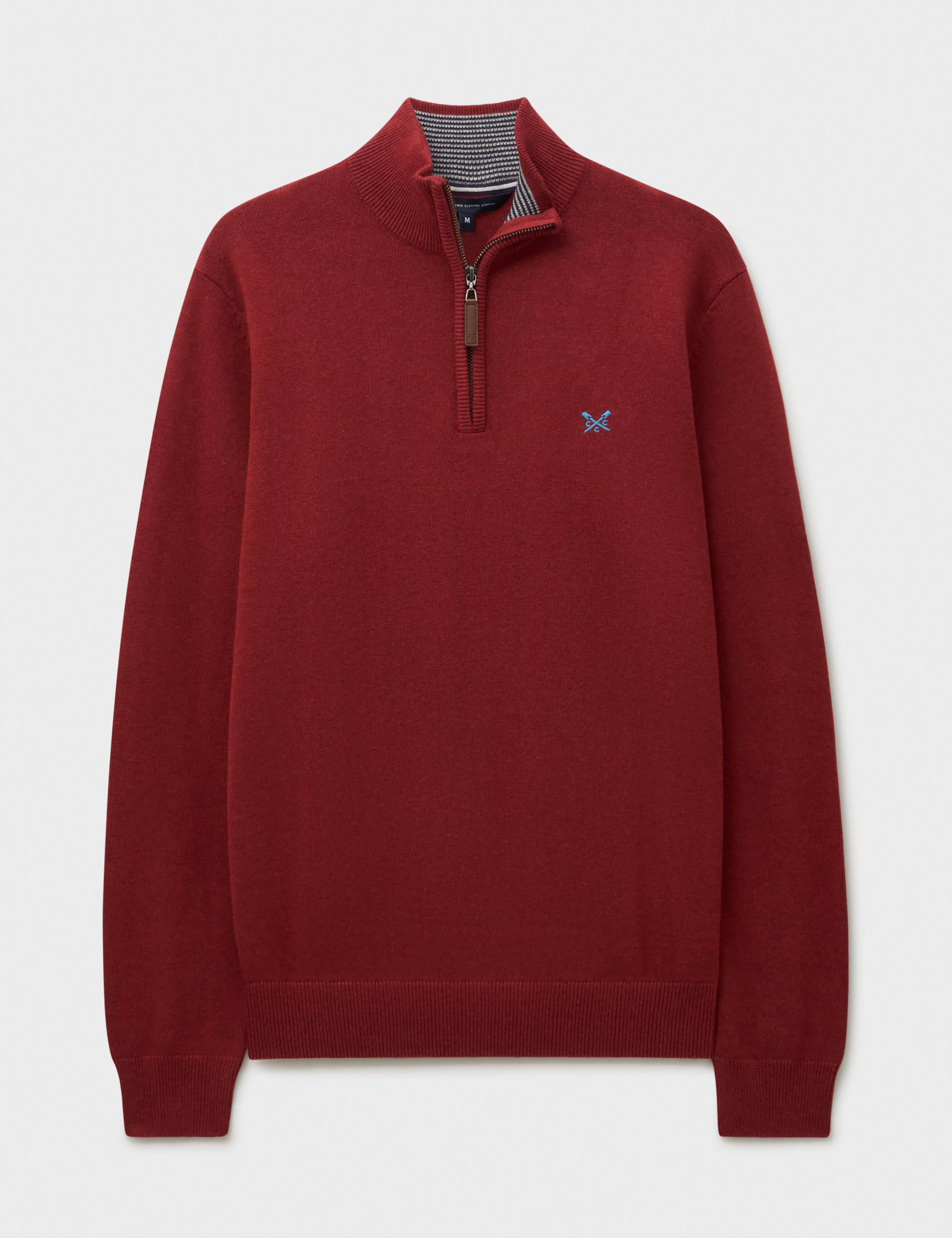 Pure Cotton Half Zip Jumper 2 of 5