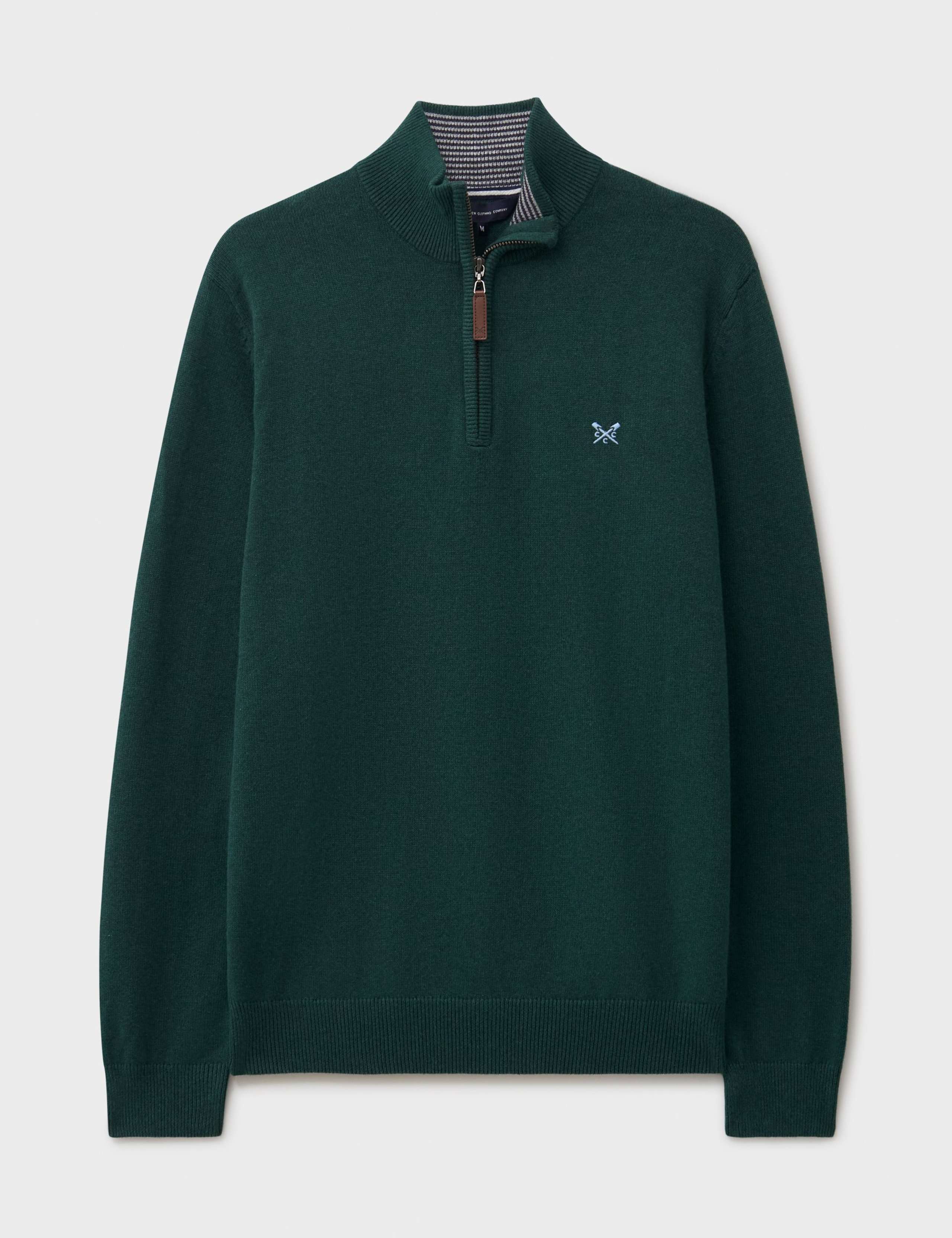 Pure Cotton Half Zip Jumper 2 of 5