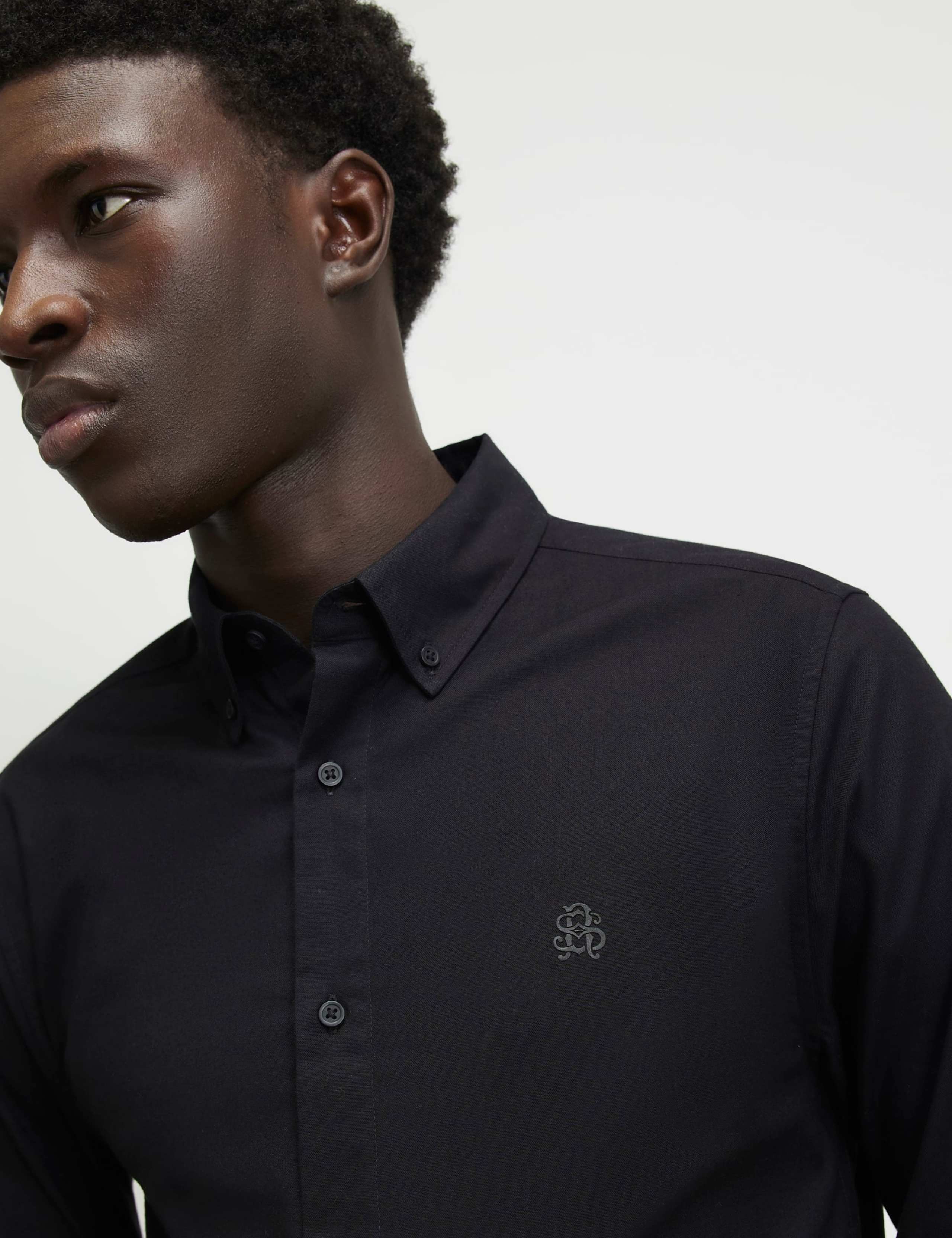 Slim Fit Cotton Rich Oxford Shirt 4 of 6