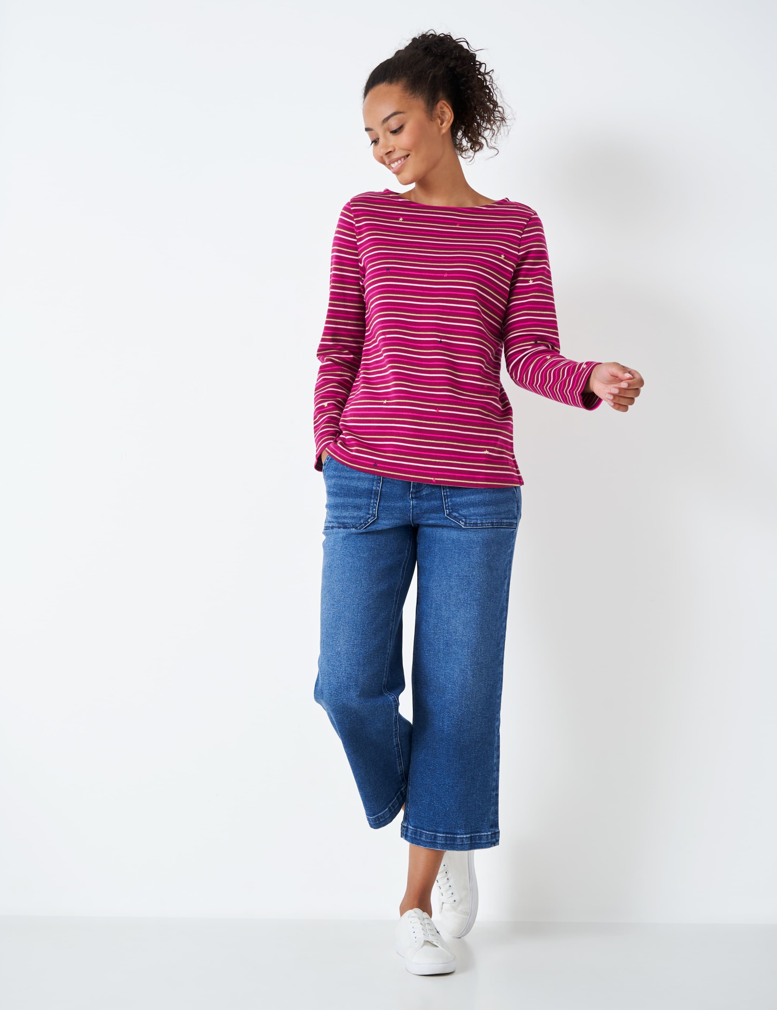 Pure Cotton Striped Top 3 of 5
