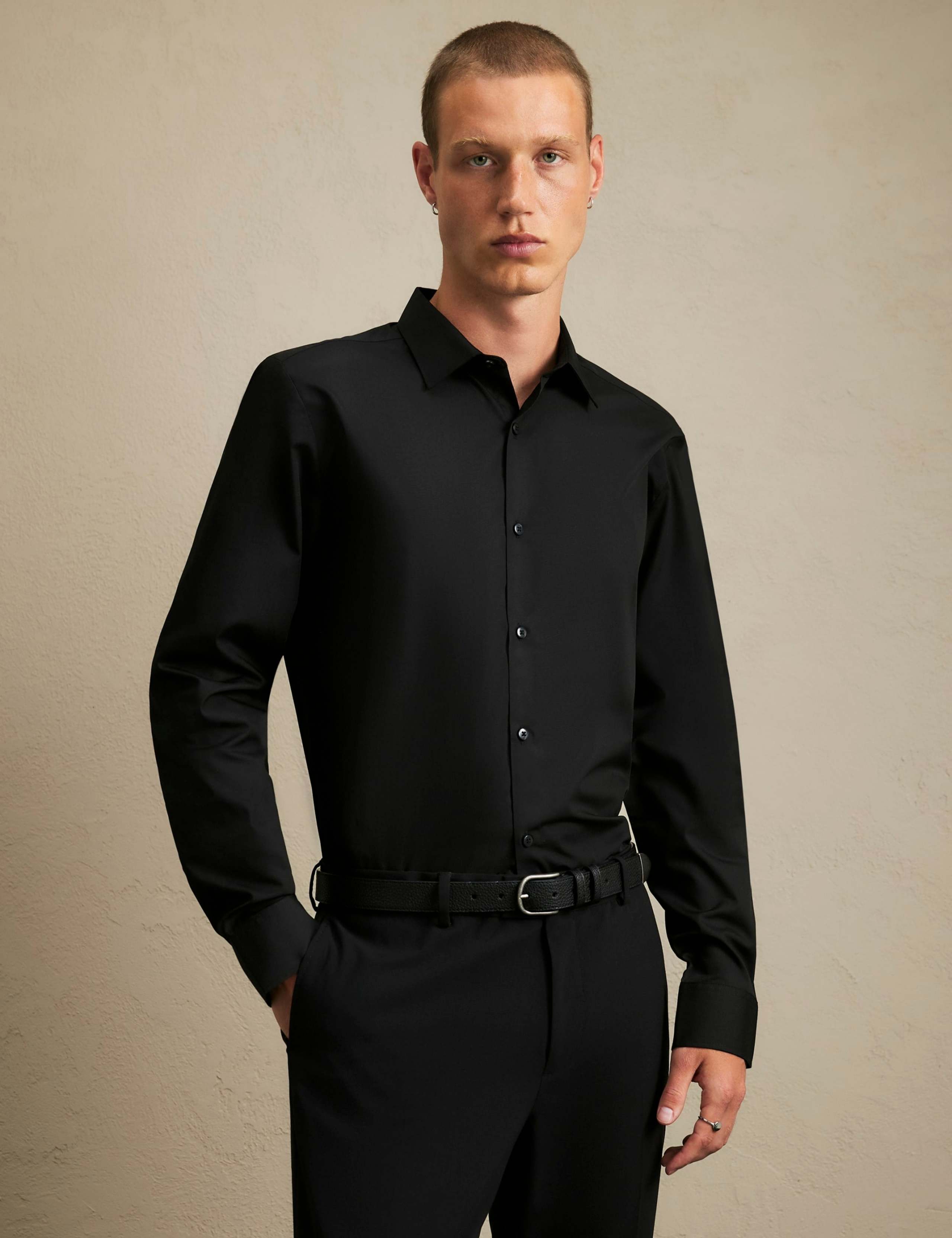 Slim Fit Cotton Blend Shirt 1 of 6