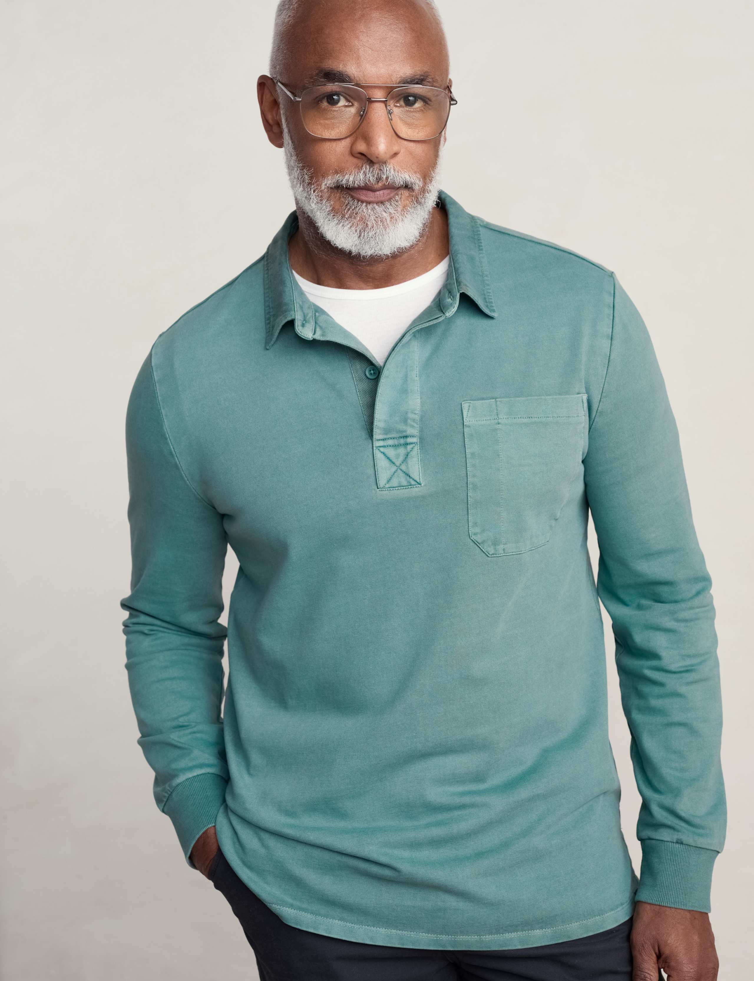 Cotton Long Sleeve Rugby Top 1 of 5