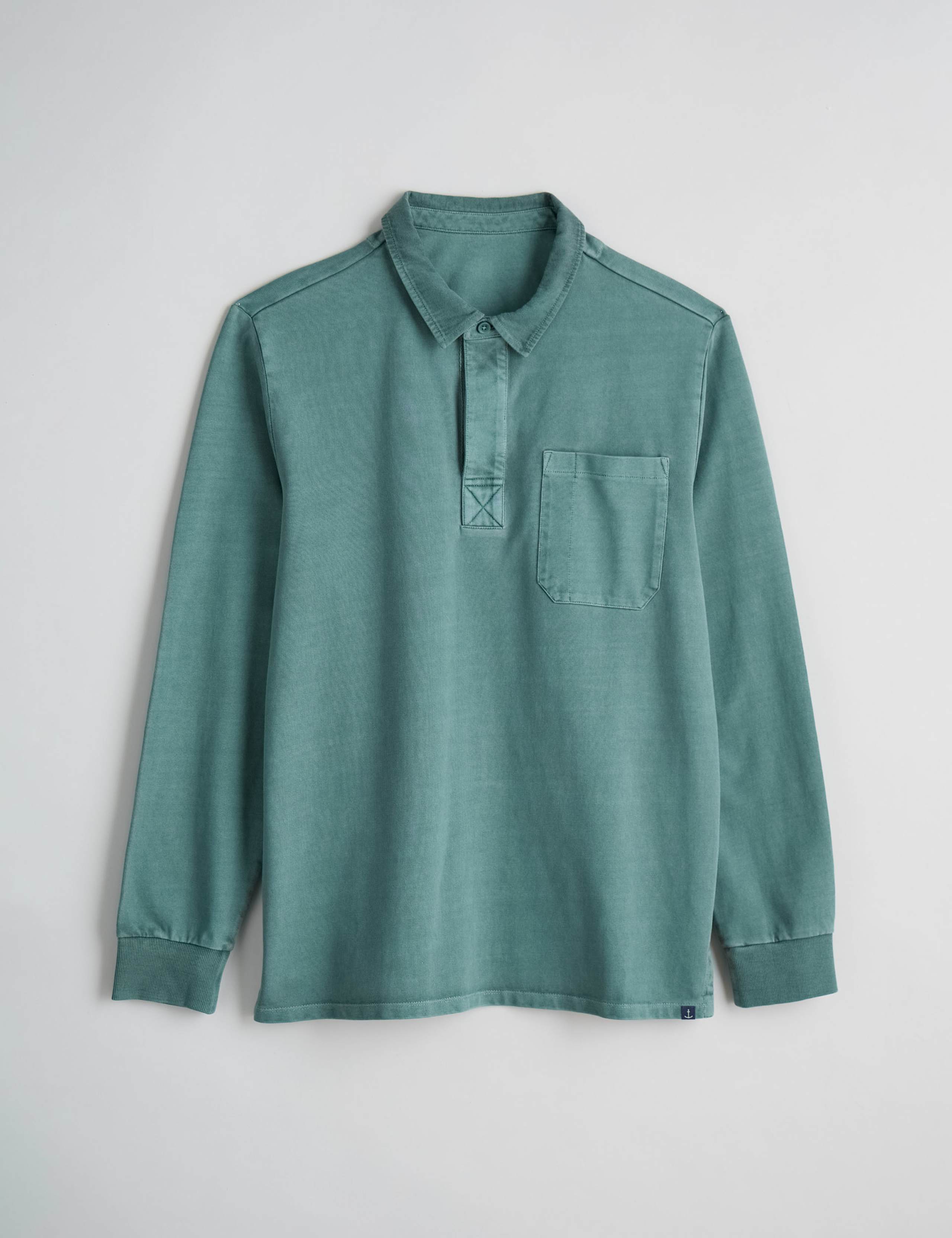 Cotton Long Sleeve Rugby Top 2 of 5