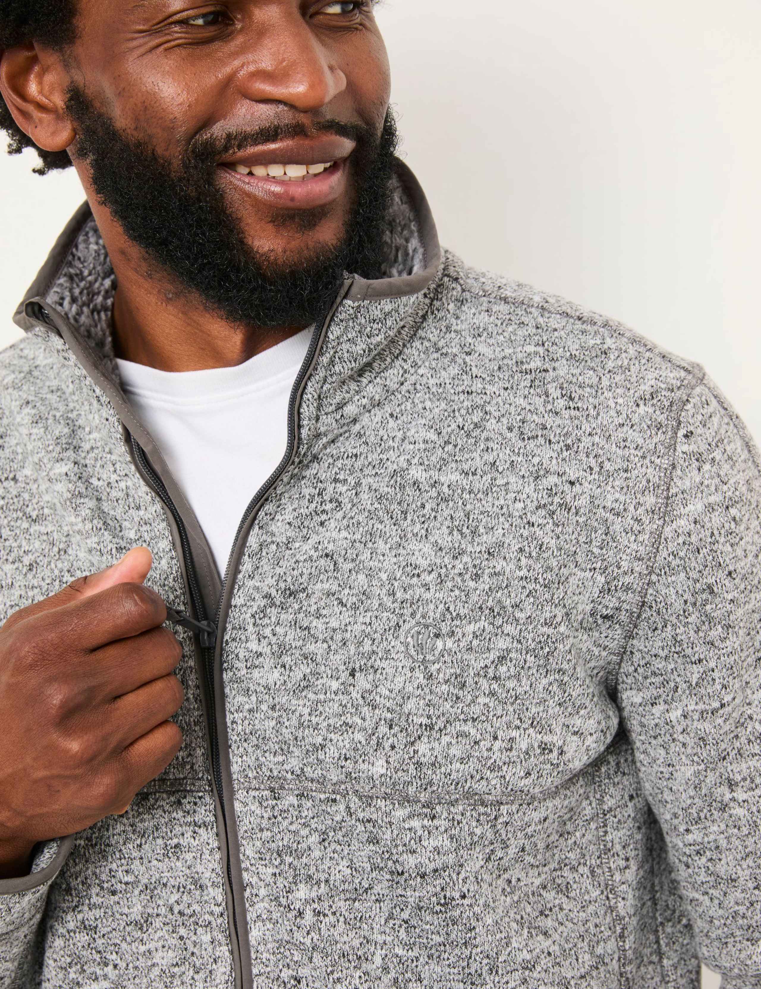 Textured Zip Up Sweatshirt 3 of 5