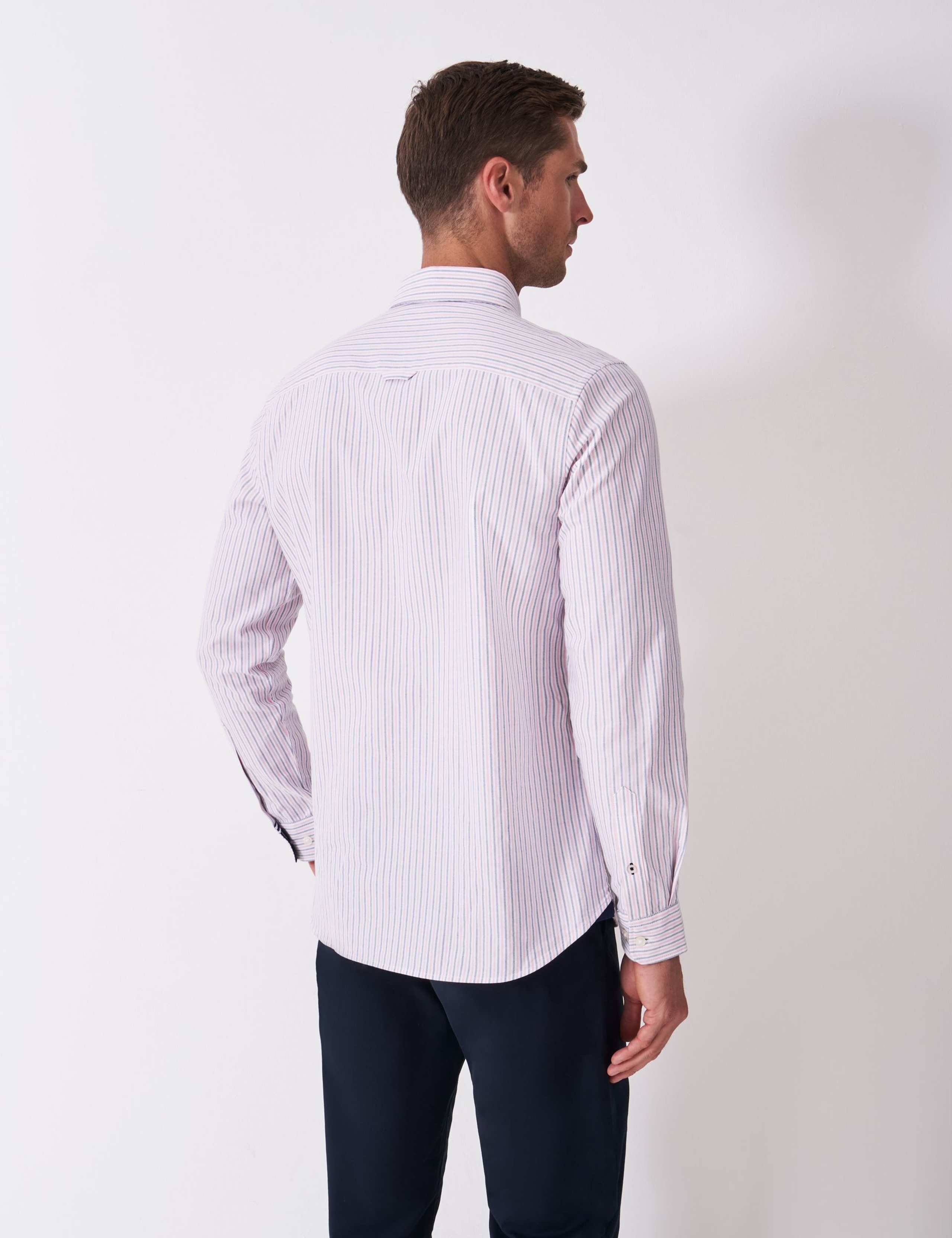 Slim Fit Pure Cotton Striped Oxford Shirt 3 of 5
