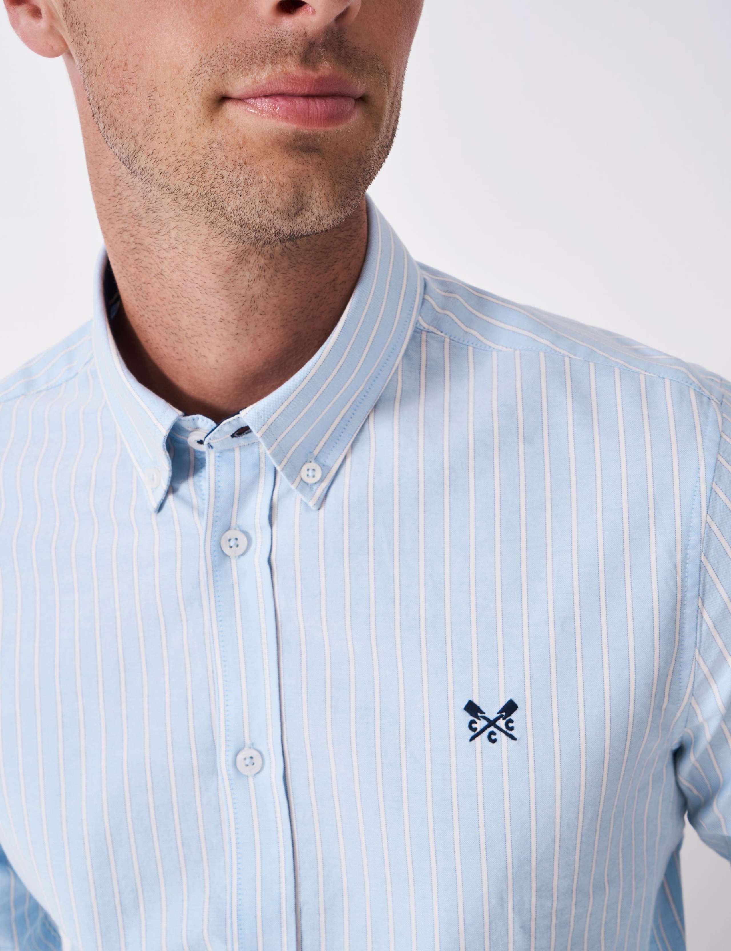 Slim Fit Pure Cotton Striped Oxford Shirt 5 of 6