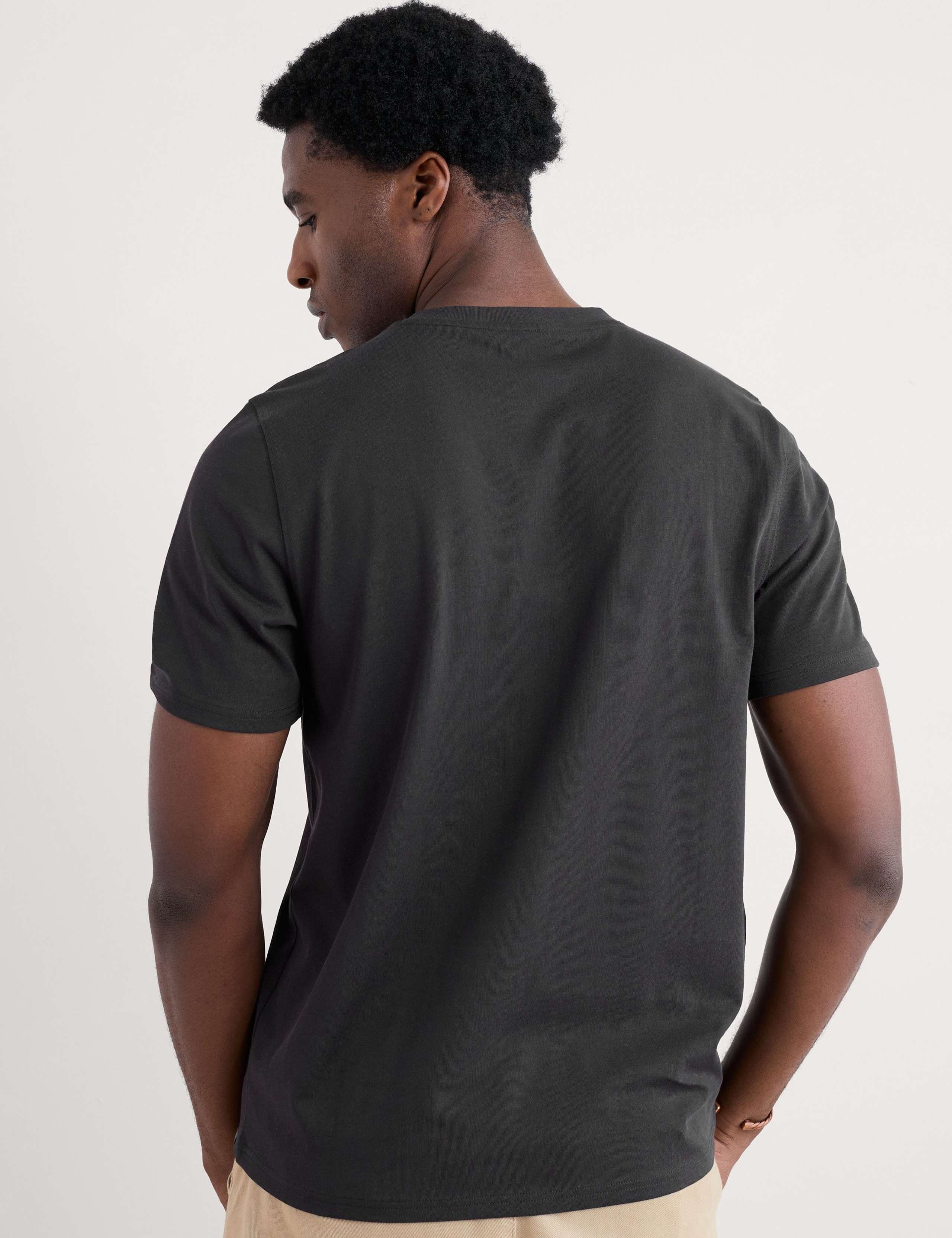 Pure Cotton Crew Neck T-Shirt 4 of 5