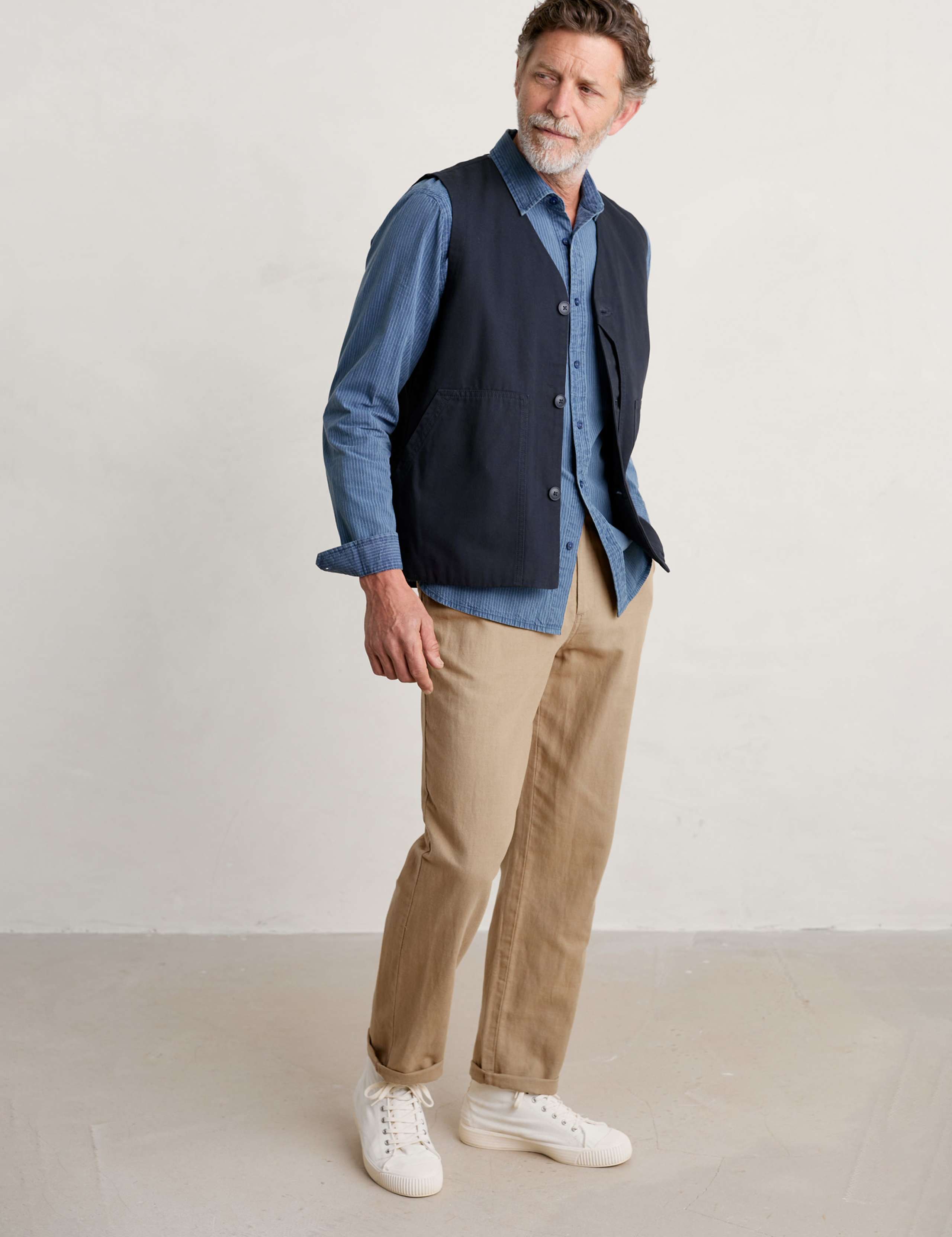Regular Fit  Cotton Waistcoat 5 of 6