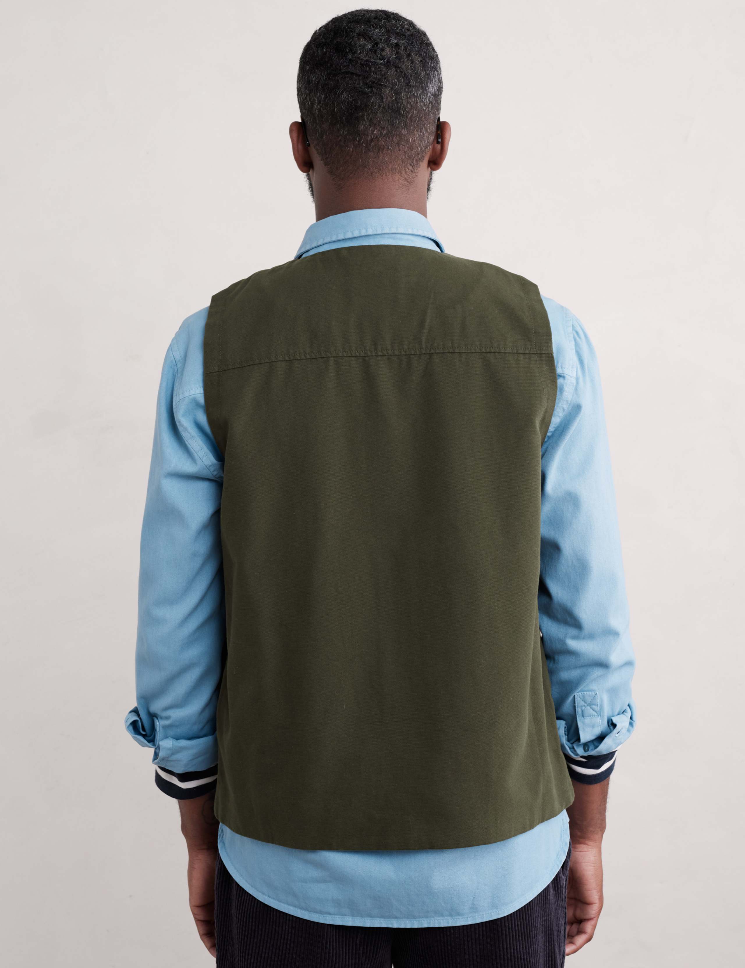 Regular Fit  Cotton Waistcoat 4 of 5