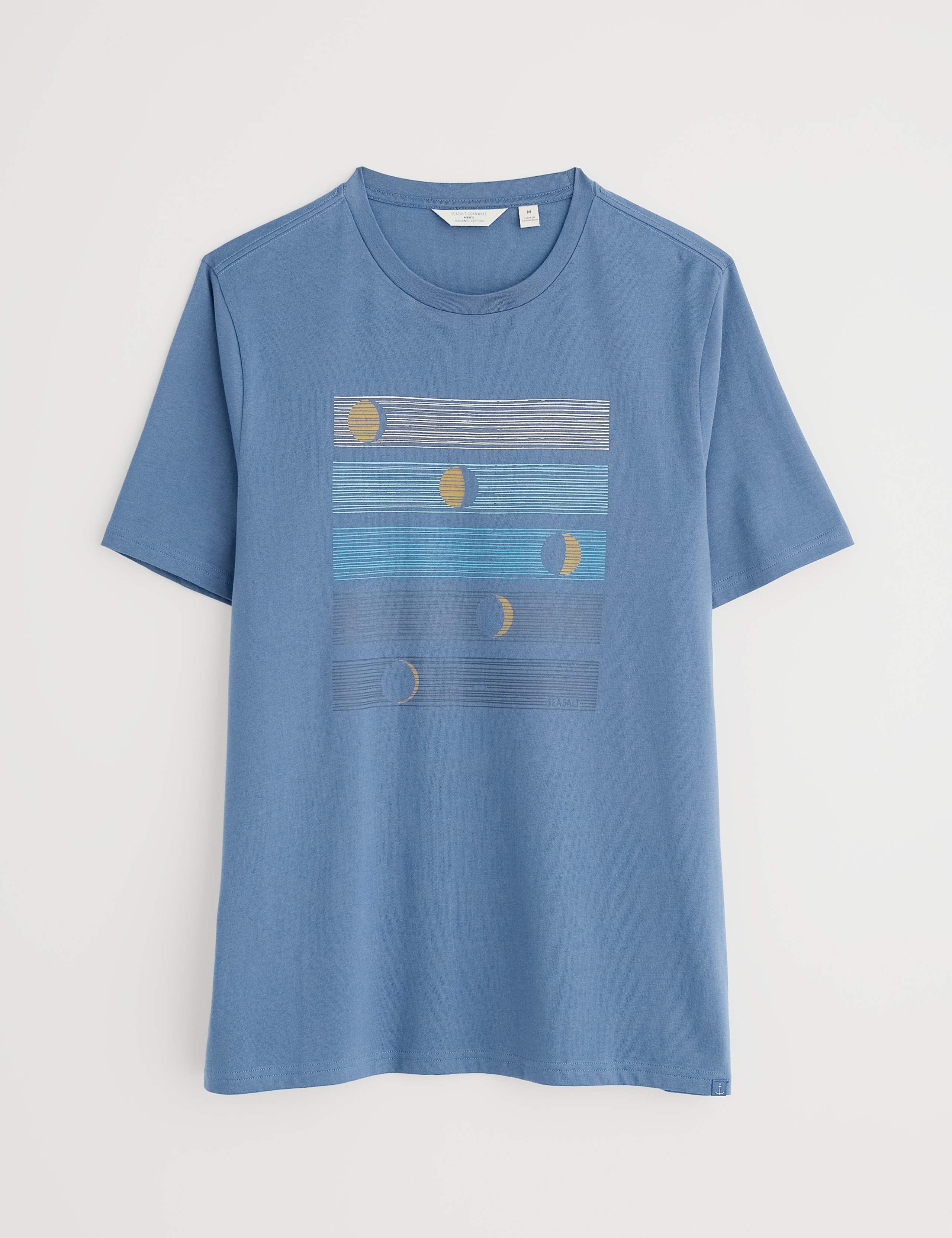 Pure Cotton Moon Graphic Crew Neck T-Shirt 2 of 4