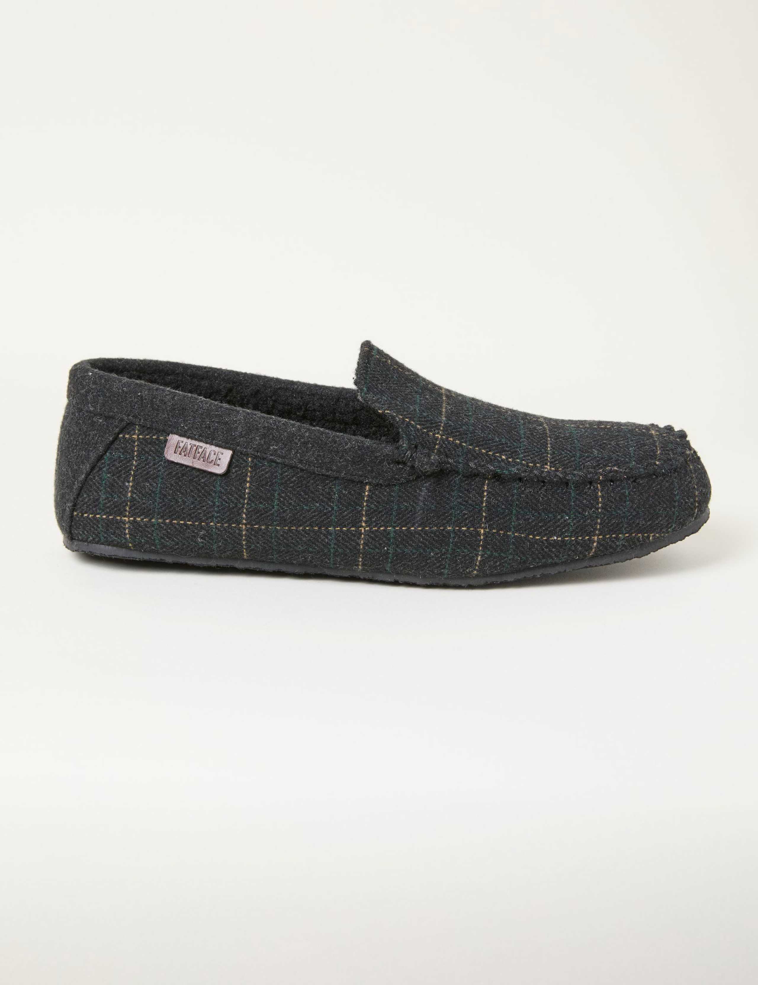 Checked Moccasin Slippers 2 of 3