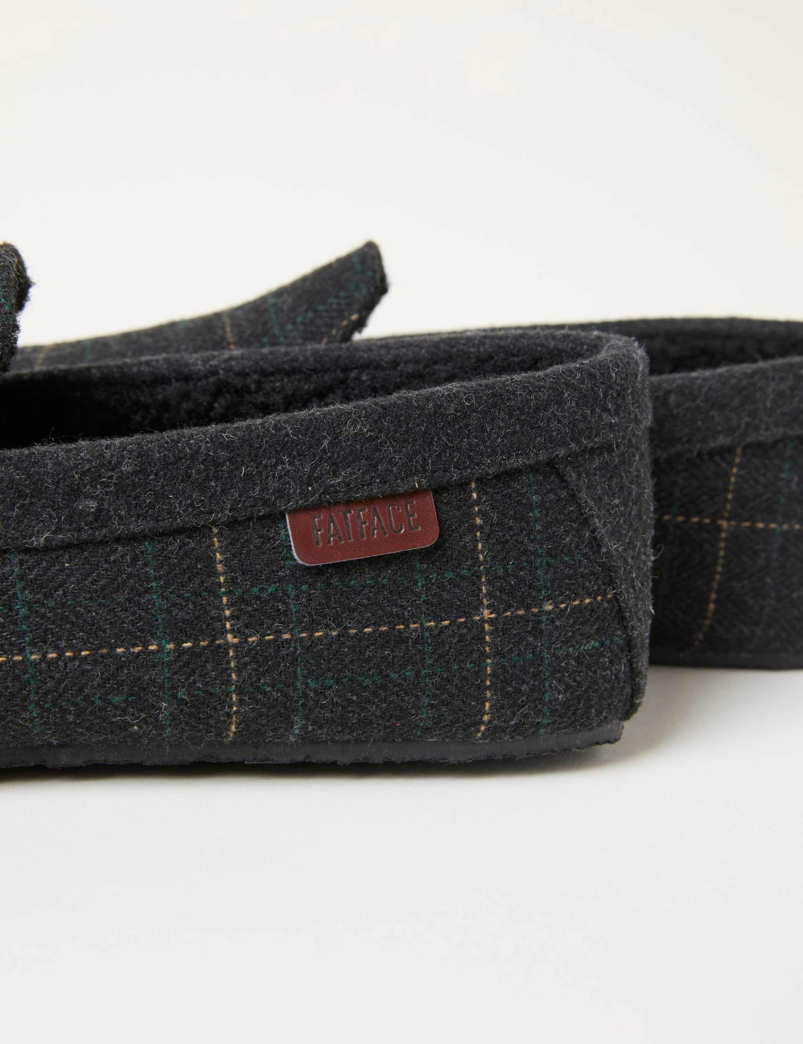 Checked Moccasin Slippers 3 of 3