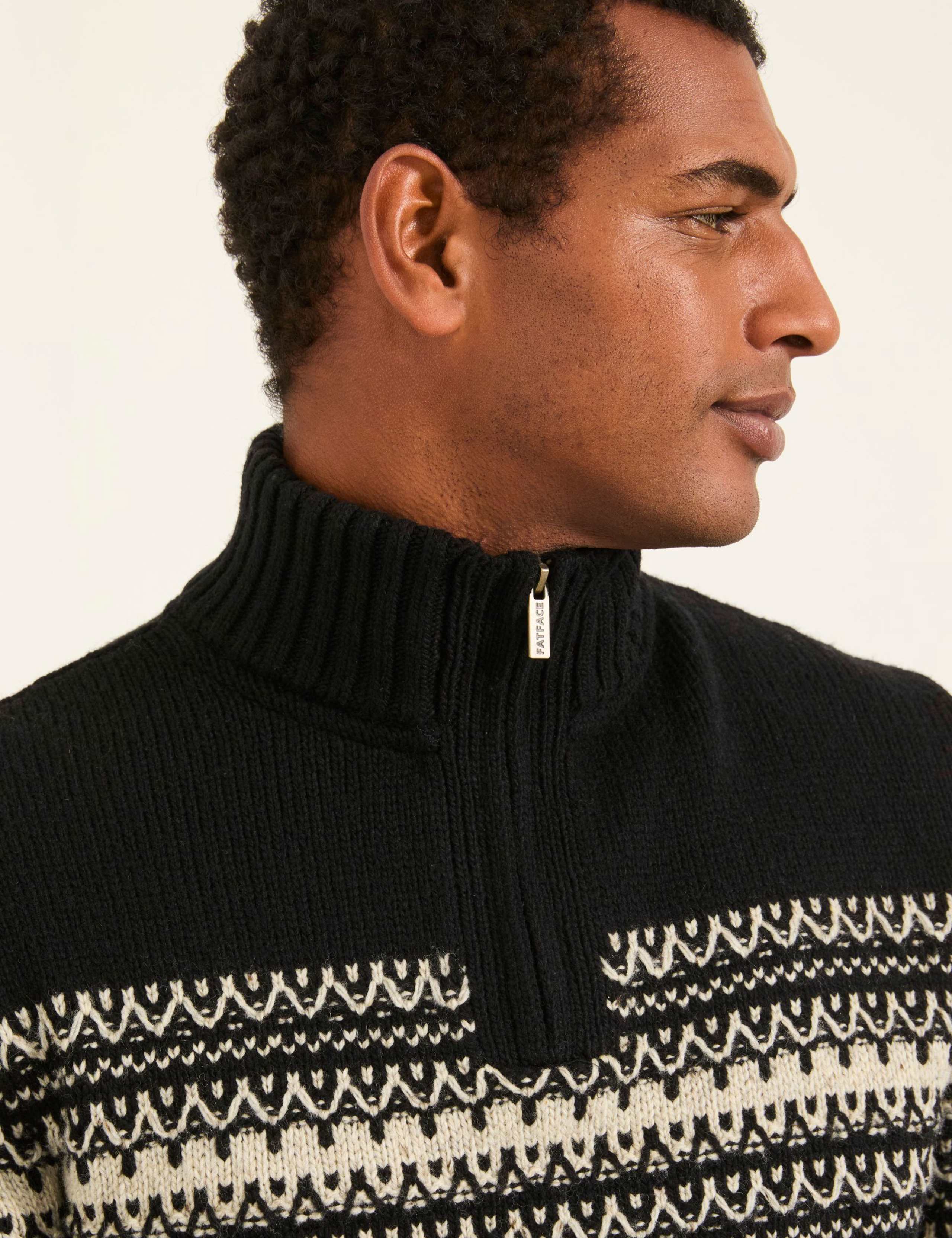 Wool Blend Fair Isle Half-Zip Jumper 3 of 5