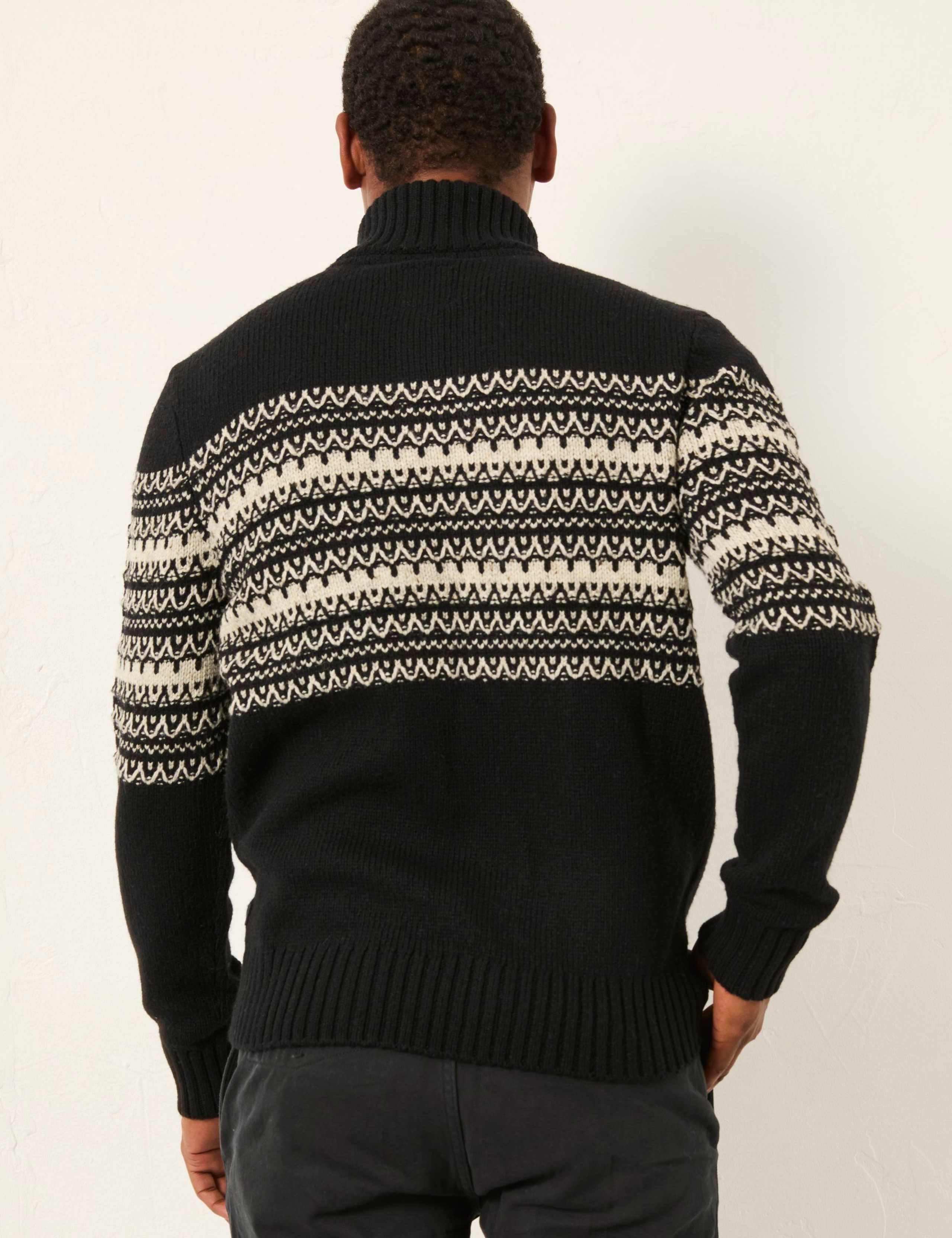 Wool Blend Fair Isle Half-Zip Jumper 5 of 5