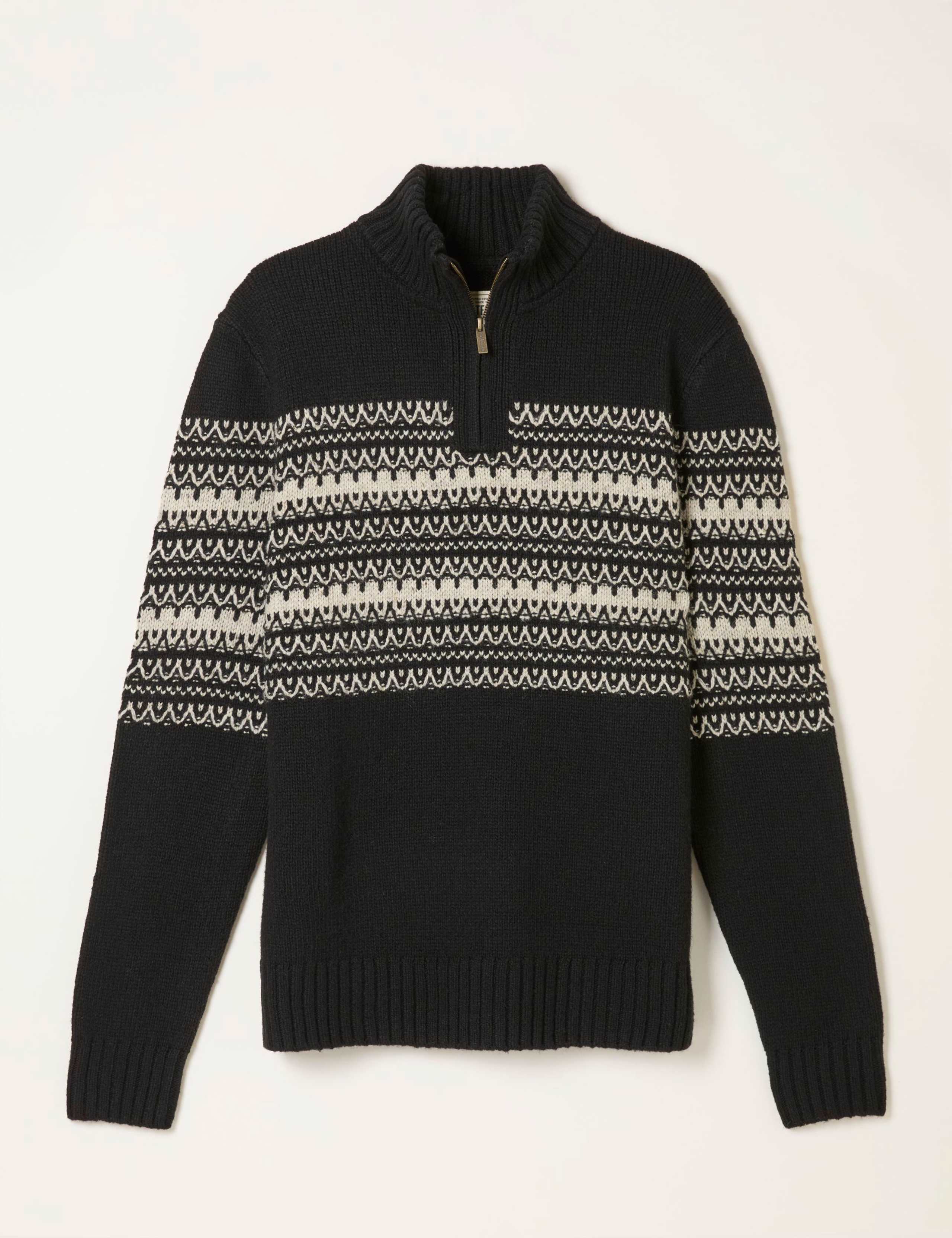 Wool Blend Fair Isle Half-Zip Jumper 2 of 5