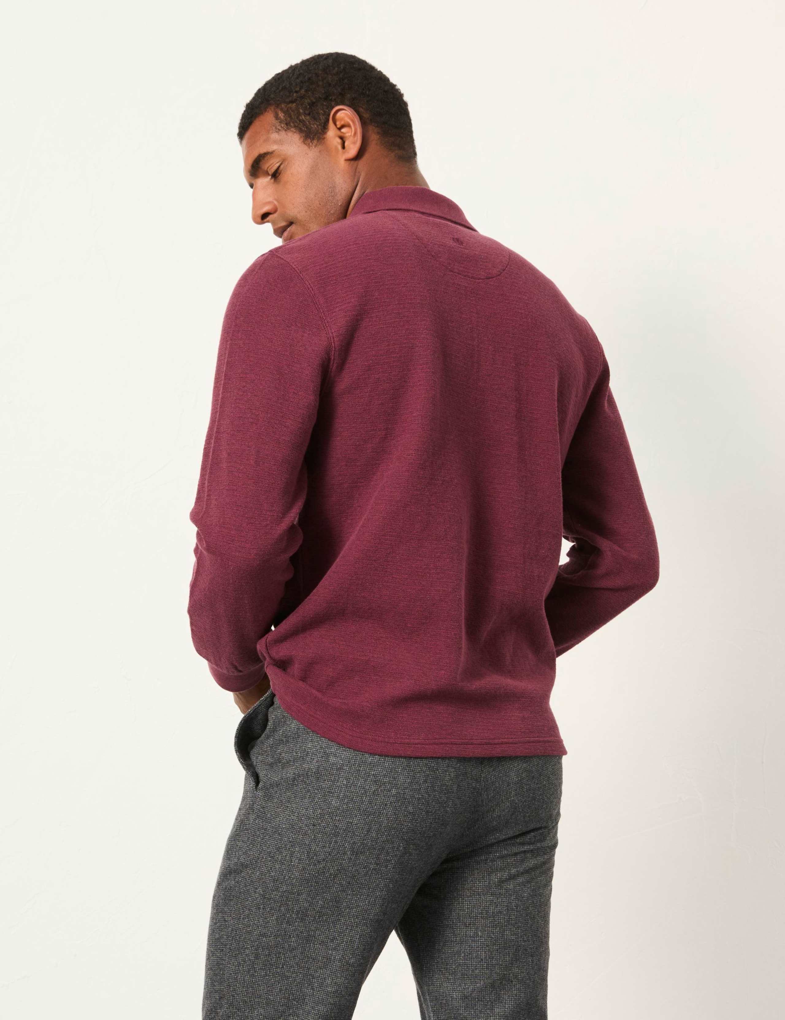 Cotton Rich Long Sleeve Polo Shirt 4 of 6