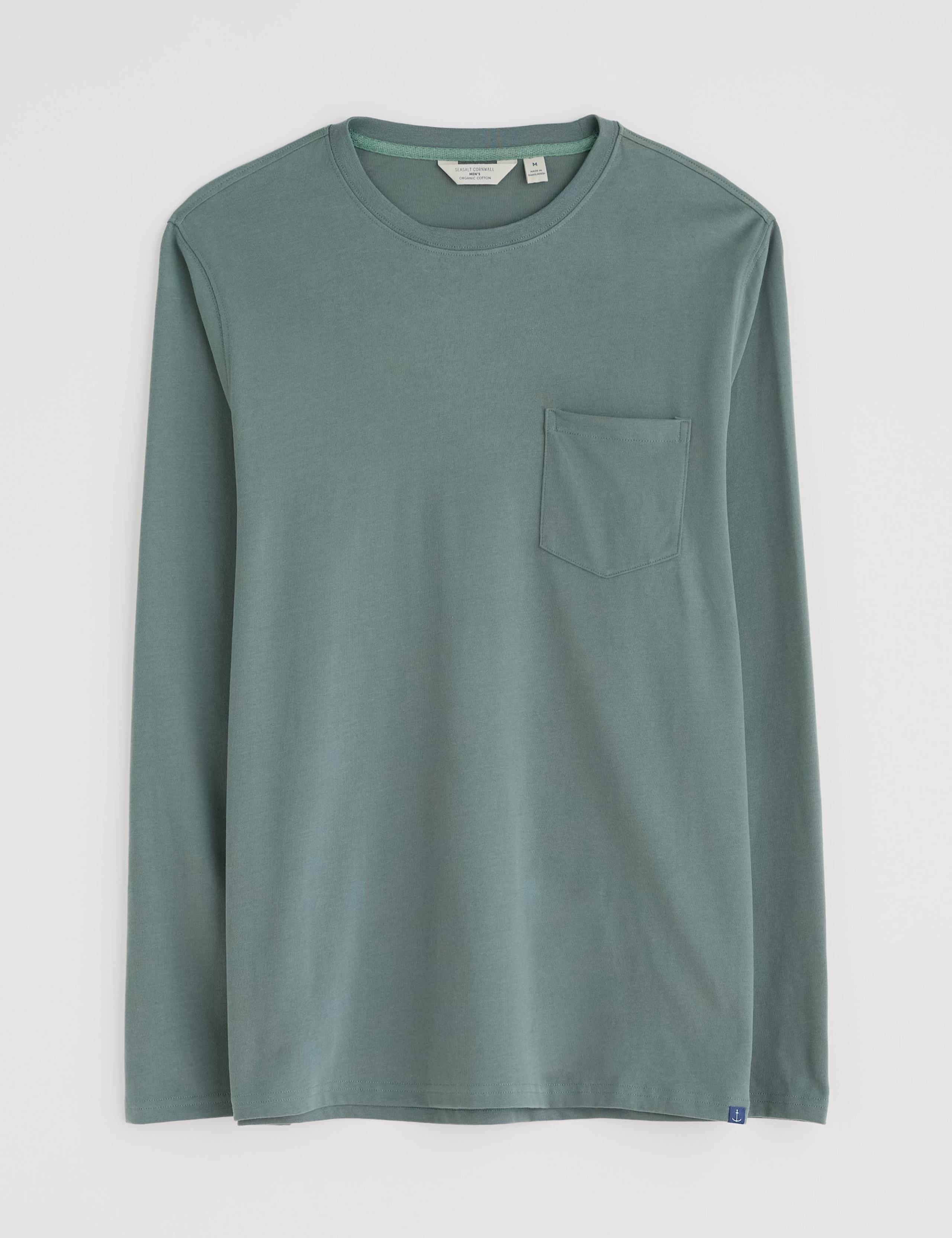 Pure Cotton Crew Neck Long Sleeve Top 2 of 4