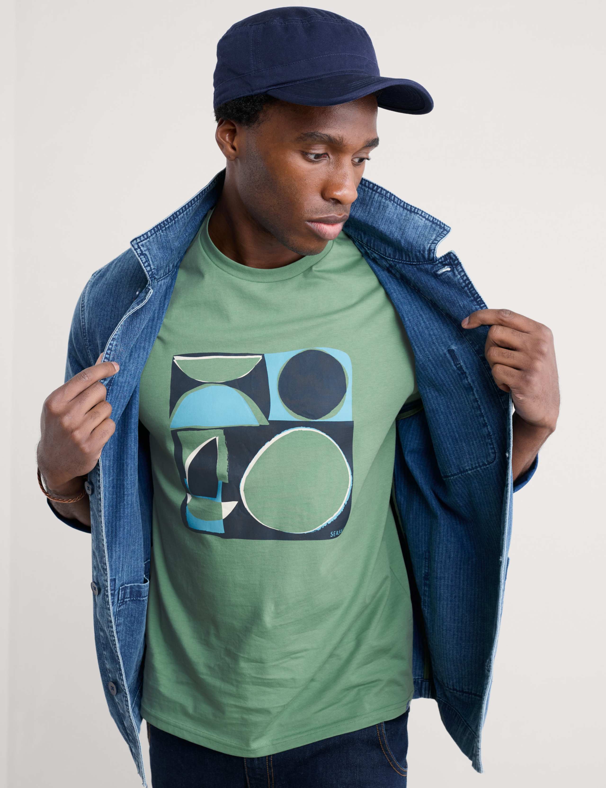 Pure Cotton Abstract Print T-Shirt 4 of 4
