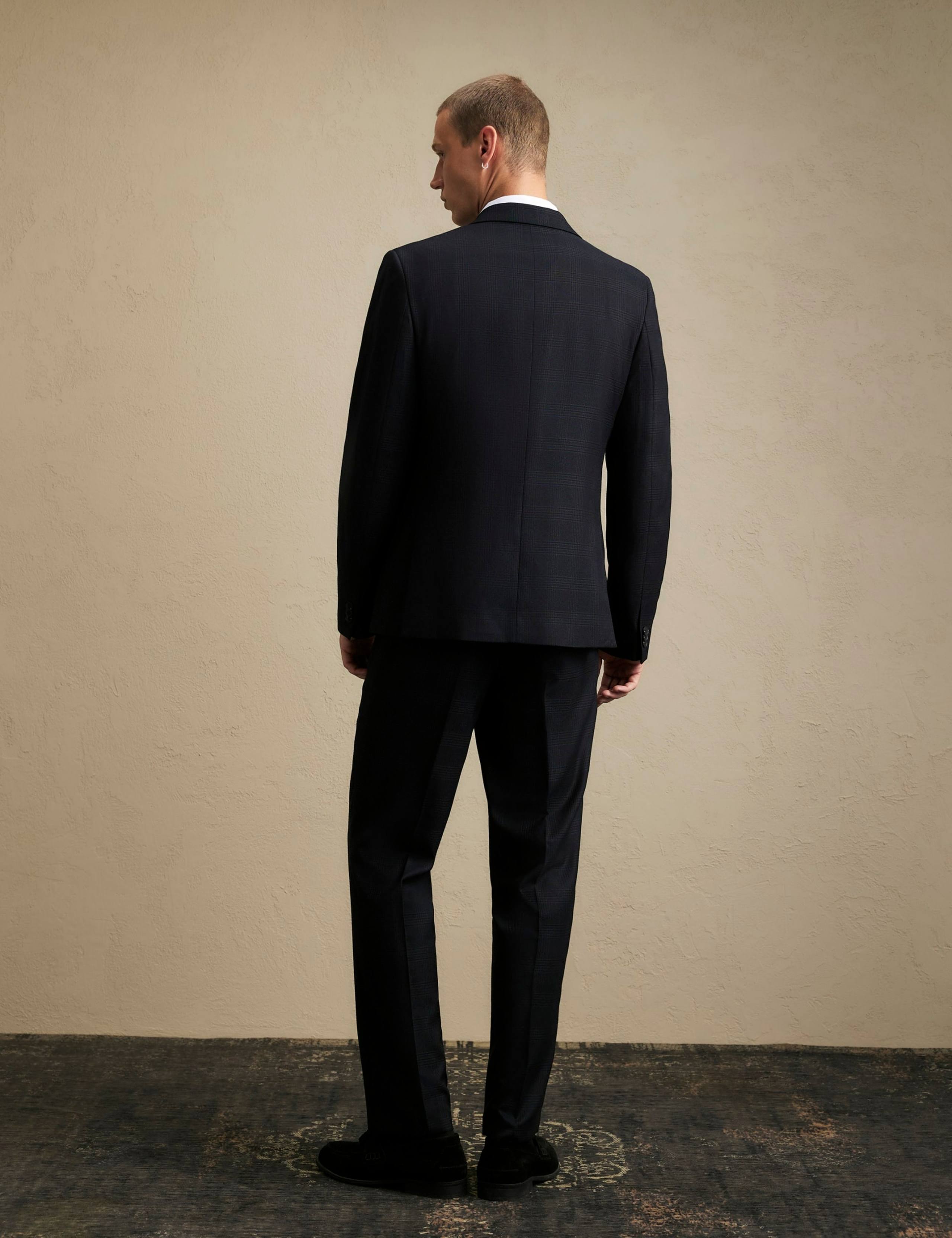 Slim Fit Check Suit Trousers 3 of 6