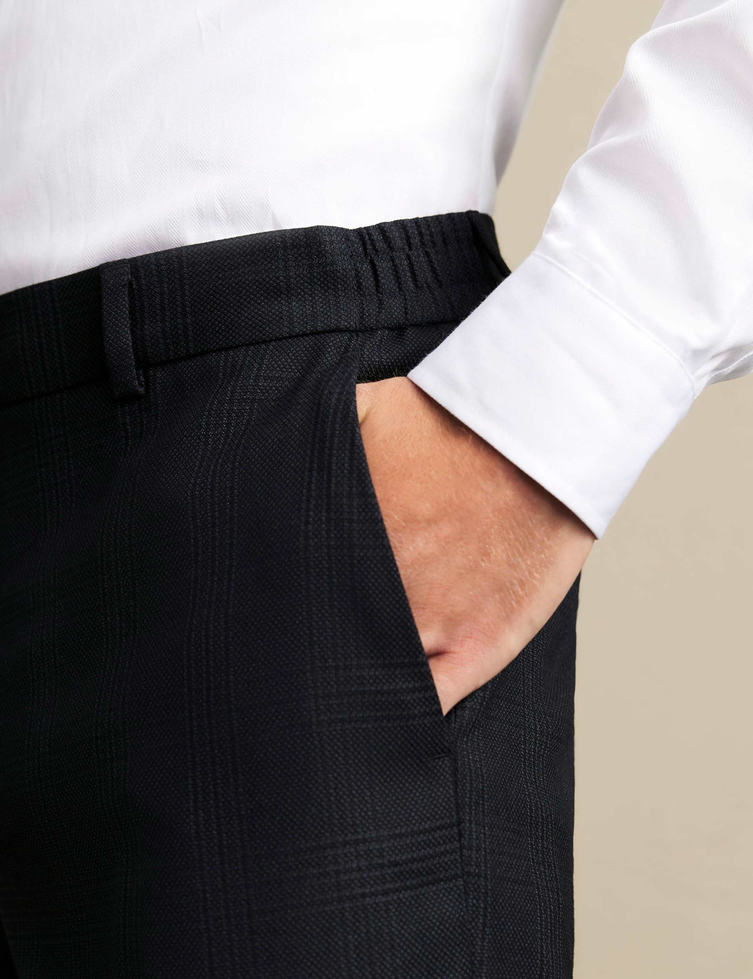 Slim Fit Check Suit Trousers 4 of 6