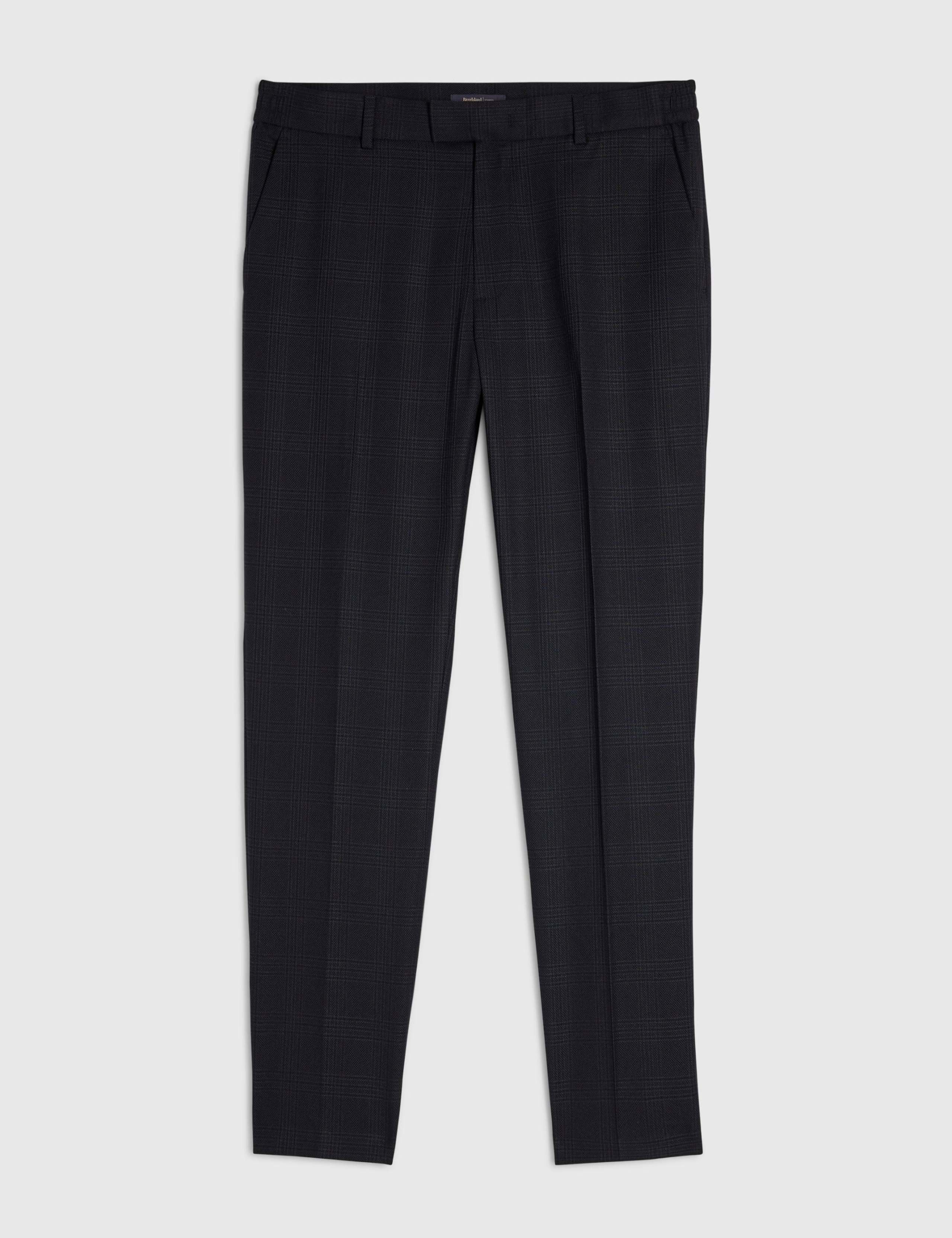 Slim Fit Check Suit Trousers 6 of 6