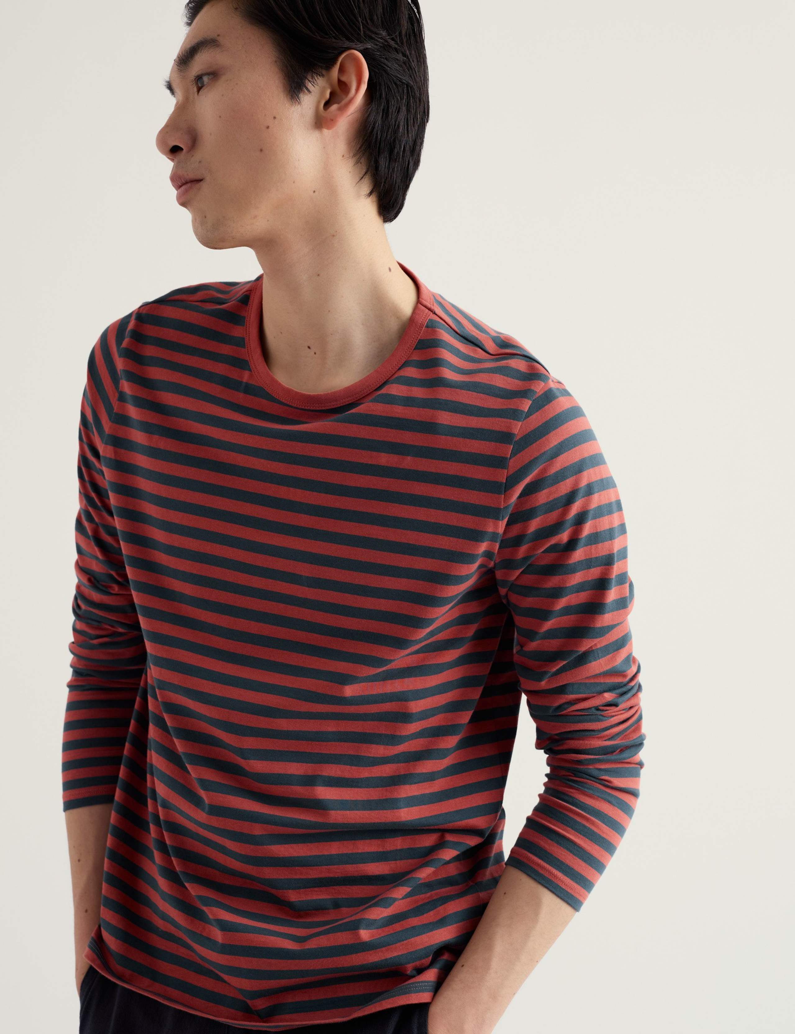 Pure Cotton Striped Crew Neck Top 3 of 6