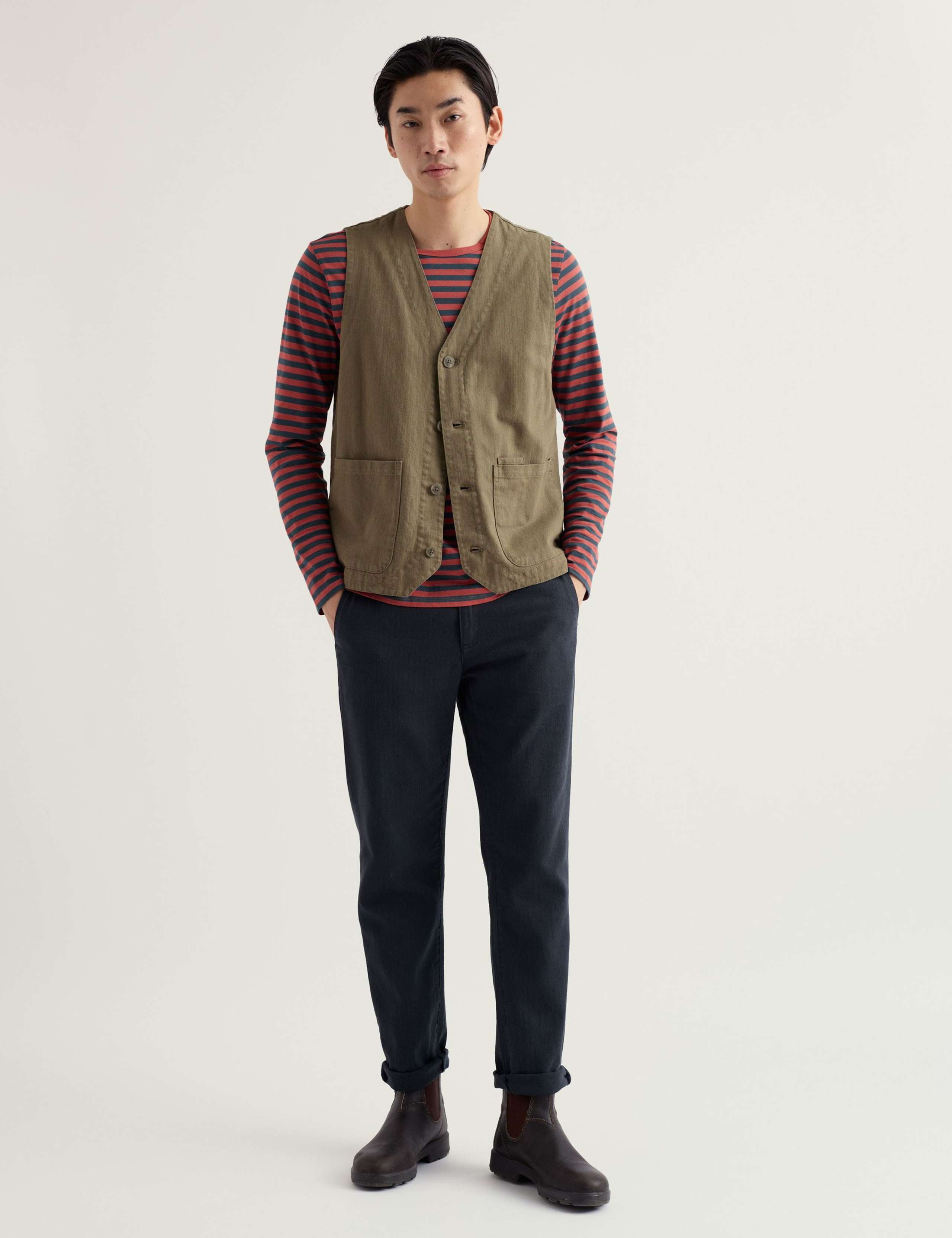 Pure Cotton Striped Crew Neck Top 5 of 6